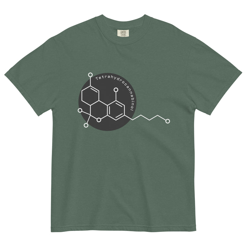 Abstract THC Molecule Cannabis T-Shirt: Stylish Weed Apparel | Magic Leaf Tees