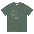 Colorful Abstract THC Molecule Cannabis T-Shirt: Vibrant Weed Apparel | Magic Leaf Tees