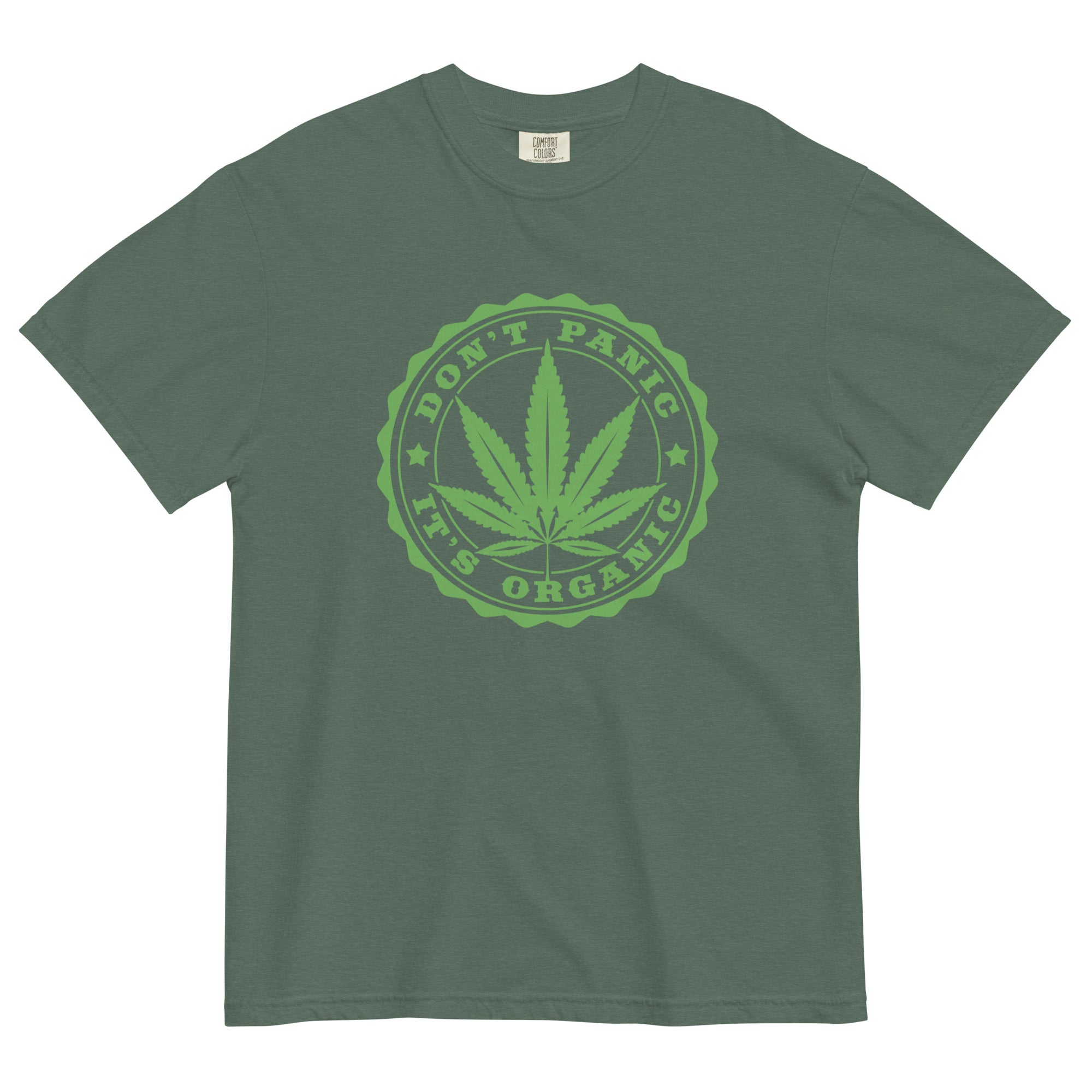 Organic Bliss: Don't Panic It's Organic Weed T-Shirt | Magic Leaf Tees