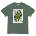 Queen of Weed Playing Card T-Shirt: Cannabis Casino Apparel | Magic Leaf Tees