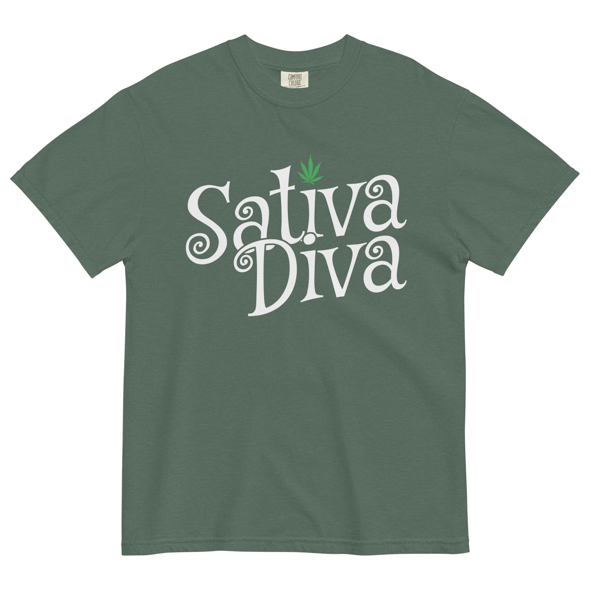 Sativa Diva Weed T-Shirt: Standout Wear for Cannabis Lovers! | Magic Leaf Tees