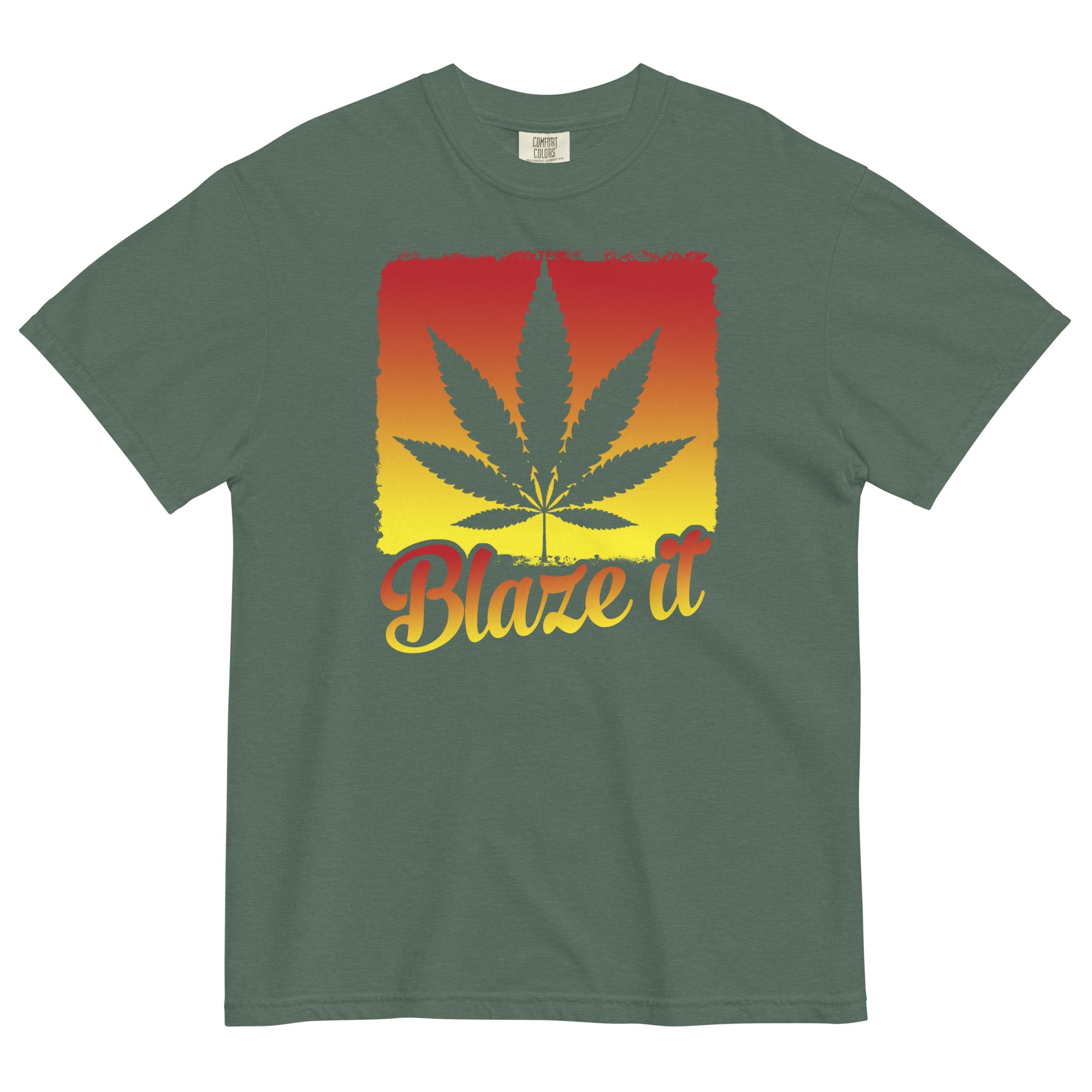 Blaze It T-Shirt – Colorful Cannabis-Themed Apparel | Magic Leaf Tees