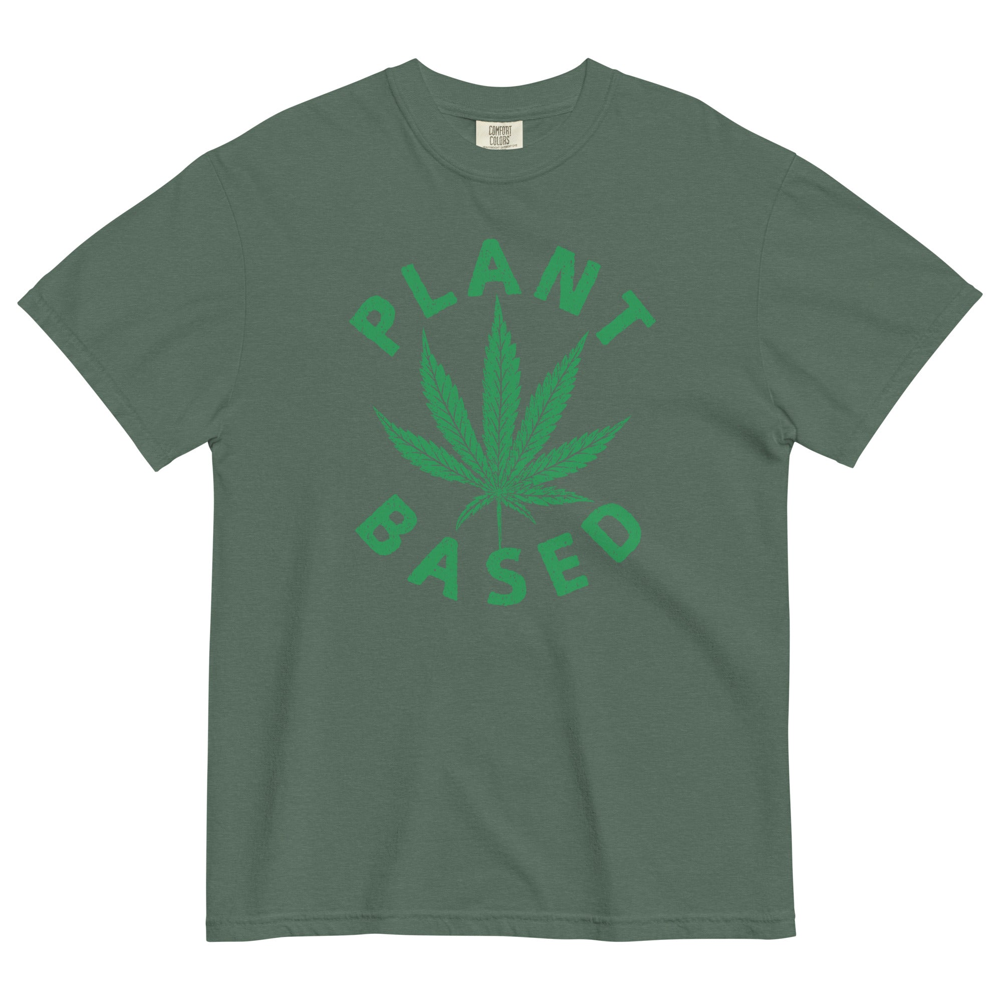 "Plant Based" Cannabis Leaf T-Shirt – Stylish Weed Design | Magic Leaf Tees