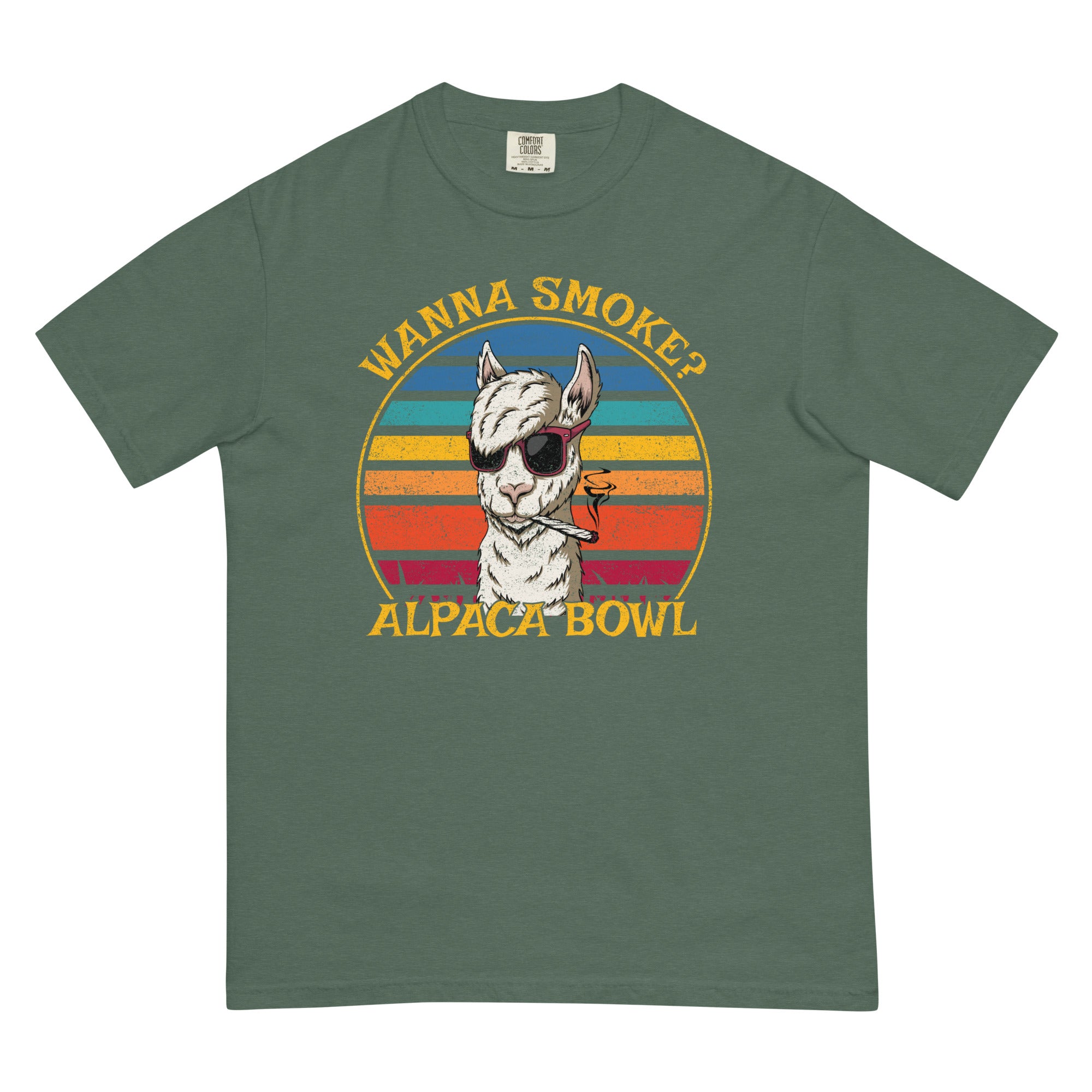 Wanna Smoke Alpaca Bowl T-Shirt Wanna Smoke Alpaca Bowl T-Shirt