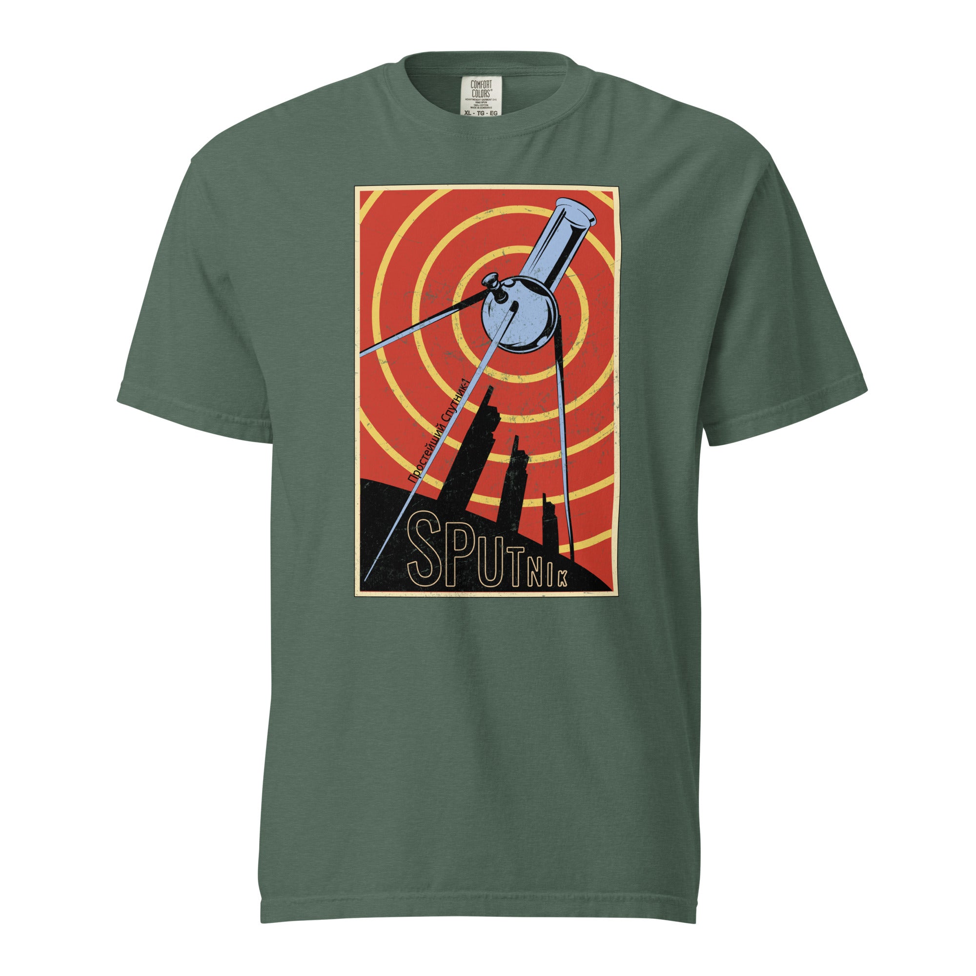 Sputnik Bong Propaganda T-Shirt – Funny Weed Apparel | Magic Leaf Tees