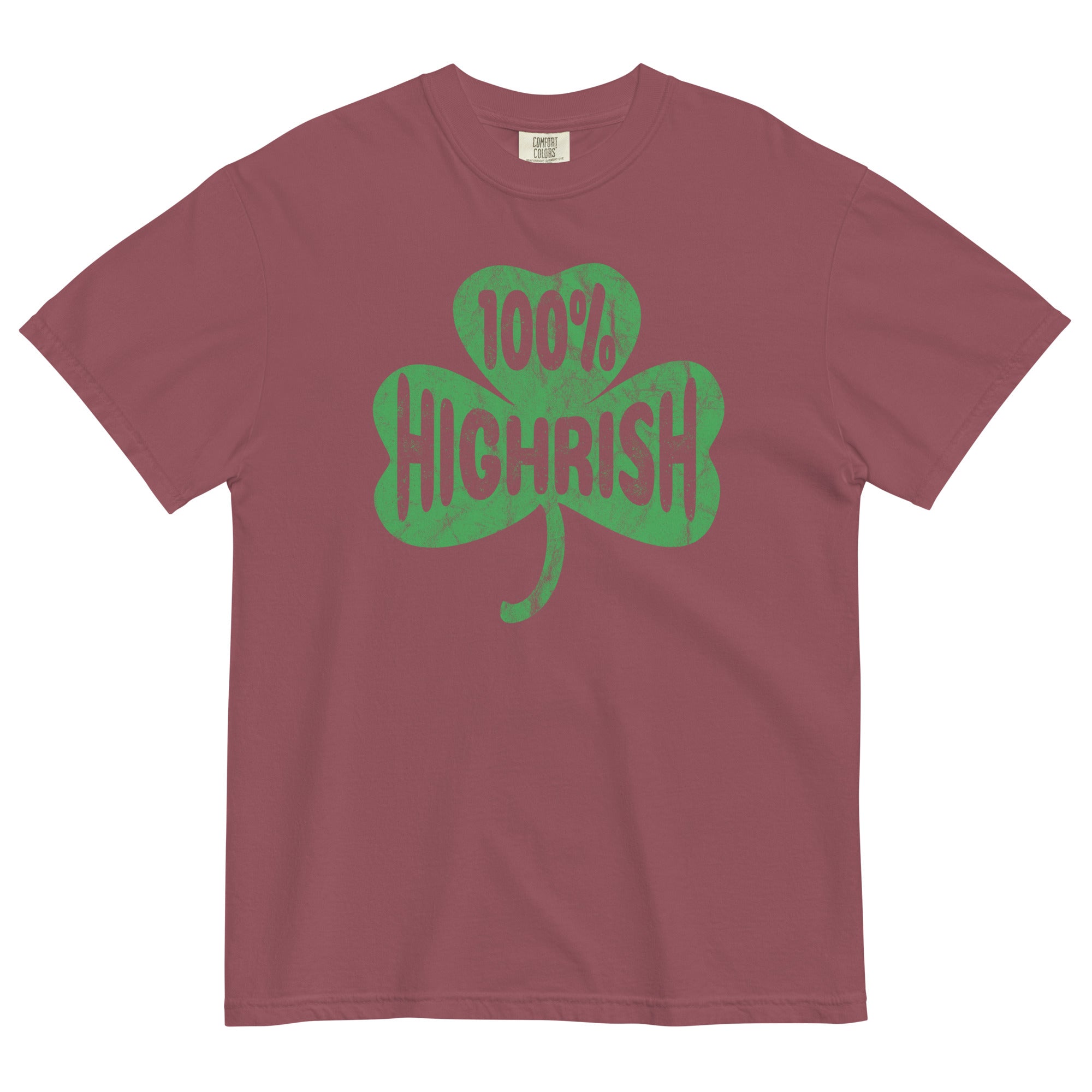 100% Highrish St. Patrick's Day Tee | Cannabis-Inspired Irish Shirt |