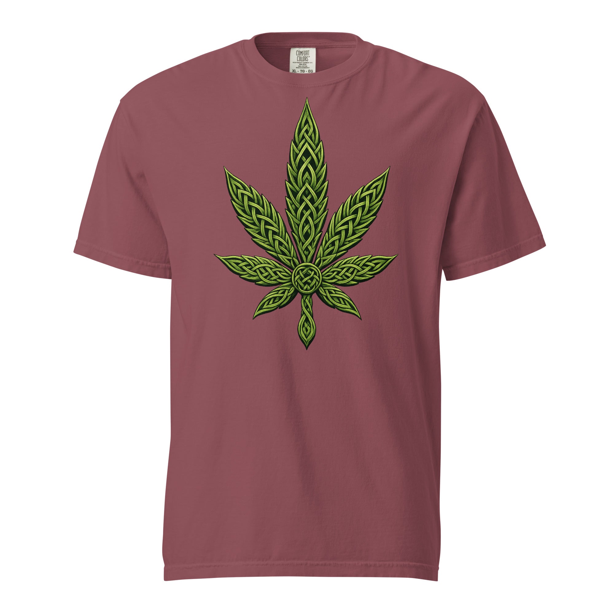 Celtic Knot Cannabis Leaf T-Shirt – Intricate Weed Leaf Graphic Tee | Magic Leaf Tees