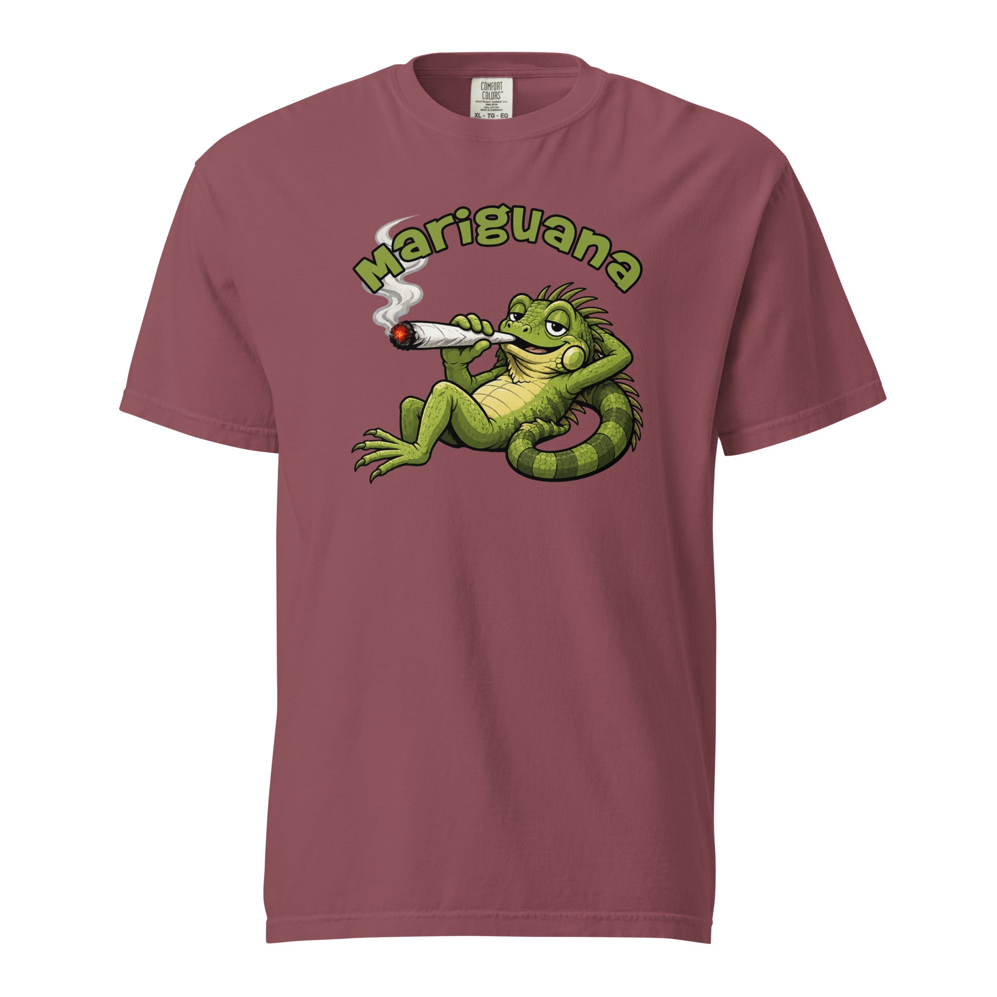 Mariguana Iguana T-Shirt, Funny Stoner Lizard Graphic Tee, Cannabis Humor Shirt, 420 Weed Joke Gift, Magic Leaf Tees