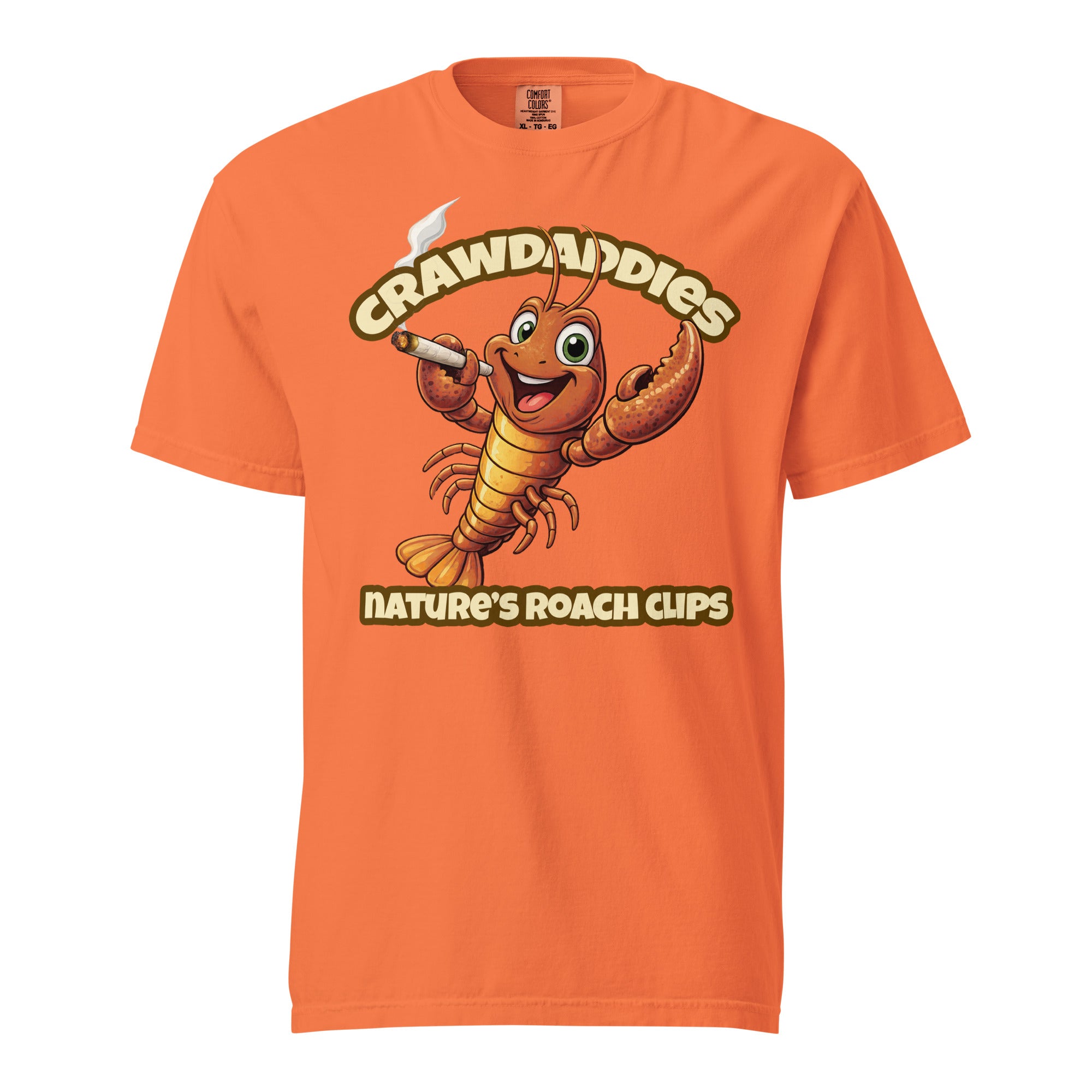 Crawdaddies Nature’s Roach Clips T-Shirt | Funny Cannabis Crawfish Cartoon Weed Tee | Magic Leaf Tees