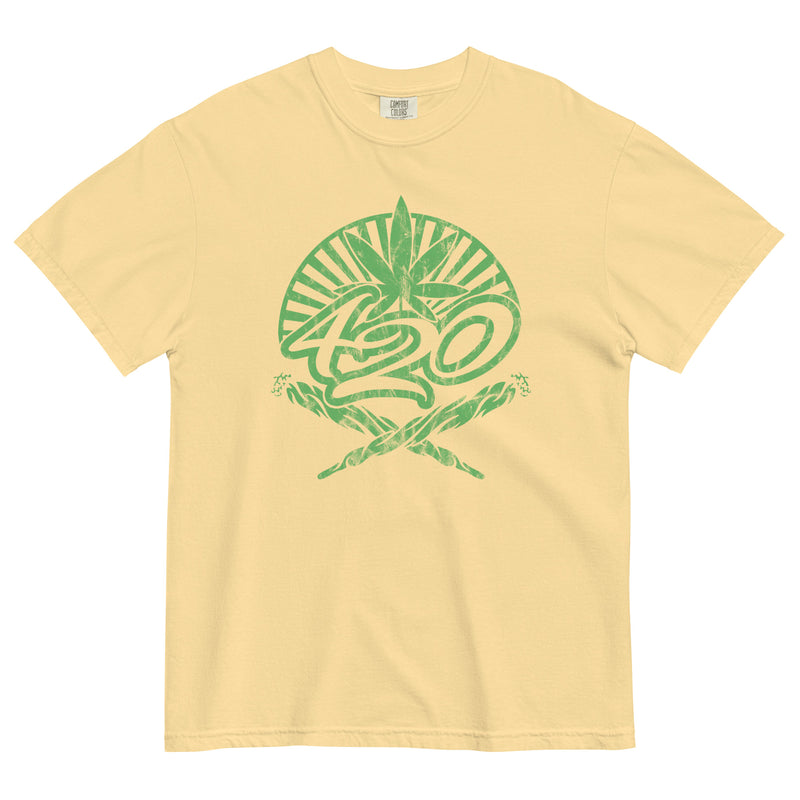 Sunburst 420 Joints Tee | Cannabis-Inspired Shirt | Stylish Weed Fashion | Magic Leaf Tees
