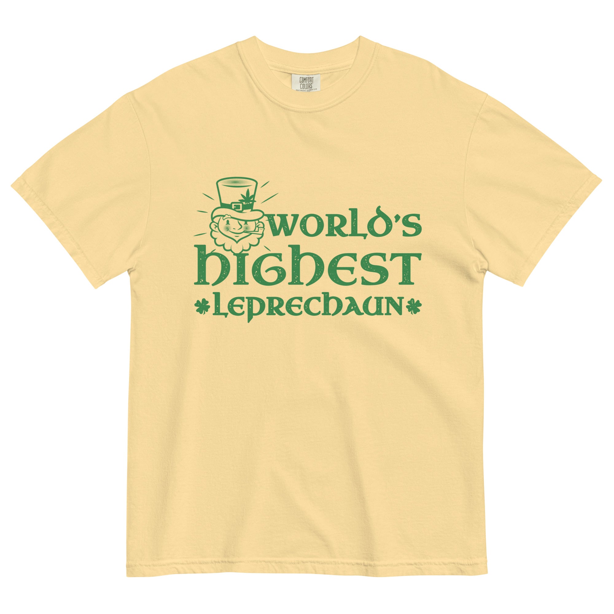 World's Highest Leprechaun Tee | St. Patrick's Day Cannabis Shirt | Herbal Humor Celebration | Magic Leaf Tees