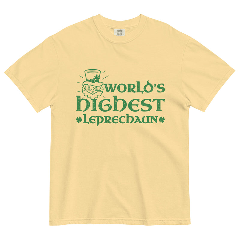 World's Highest Leprechaun Tee | St. Patrick's Day Cannabis Shirt | Herbal Humor Celebration | Magic Leaf Tees