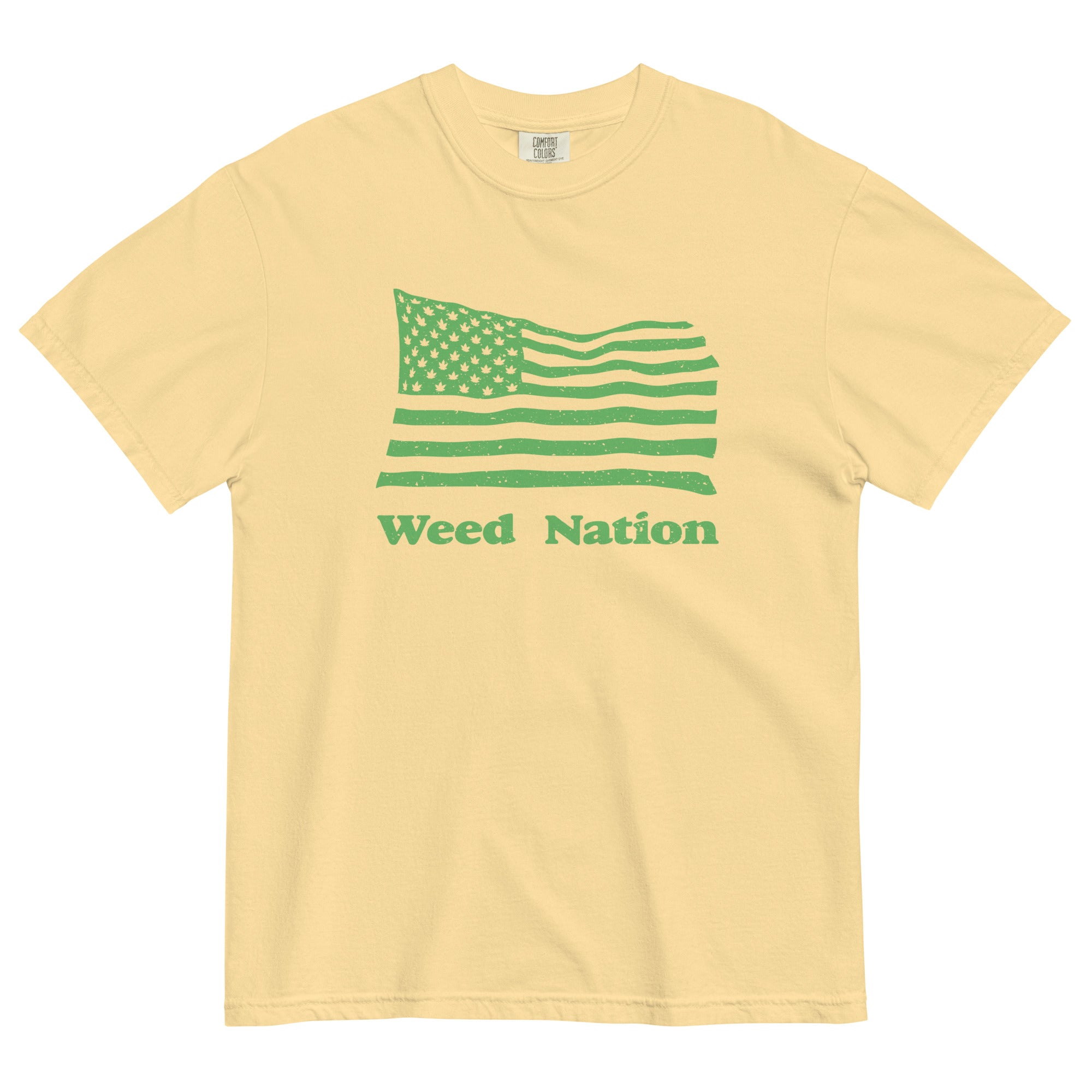 Weed Nation American Flag T-Shirt | Patriotic Cannabis Apparel | Magic Leaf Tees