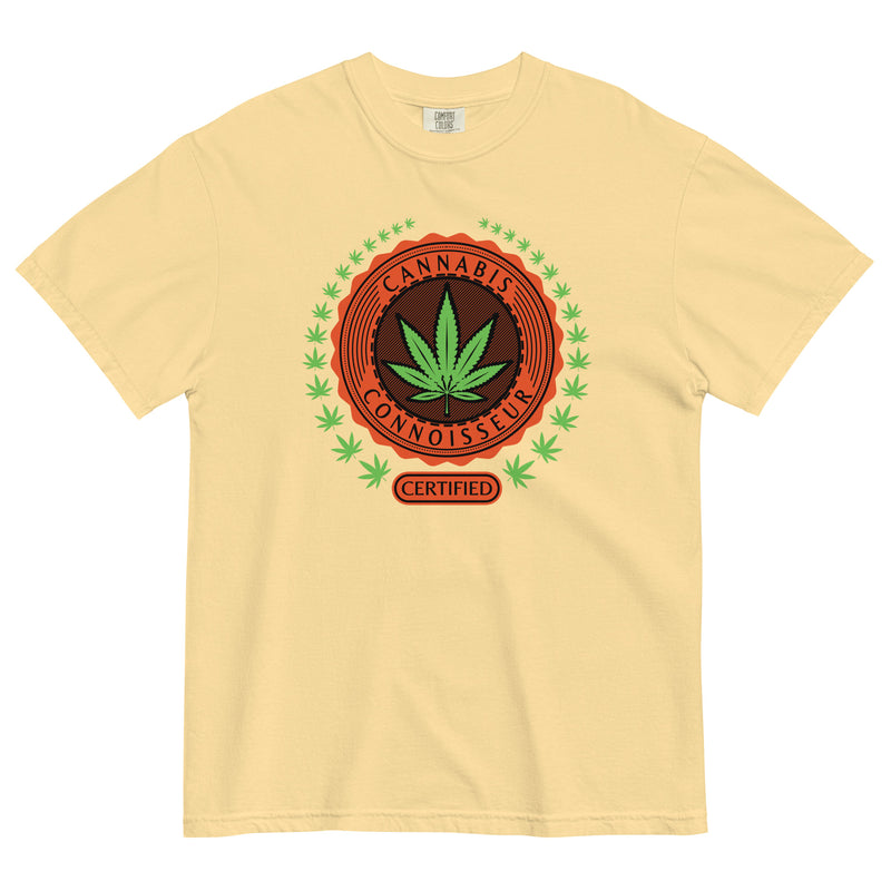 Certified Cannabis Connoisseur Badge T-Shirt: Elevate Your Weed Clothing!