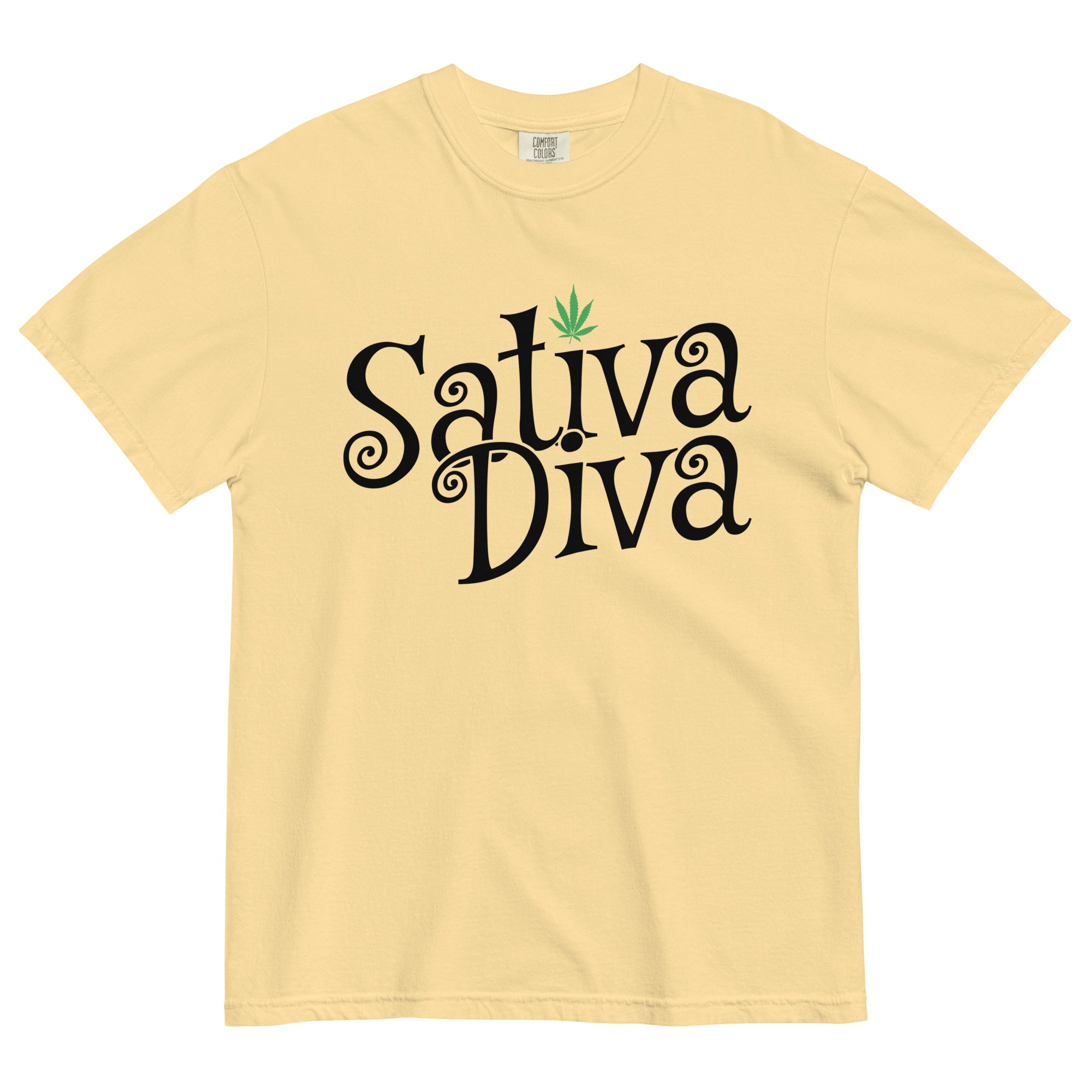 Sativa Diva Weed T-Shirt: Standout Wear for Cannabis Lovers! | Magic Leaf Tees