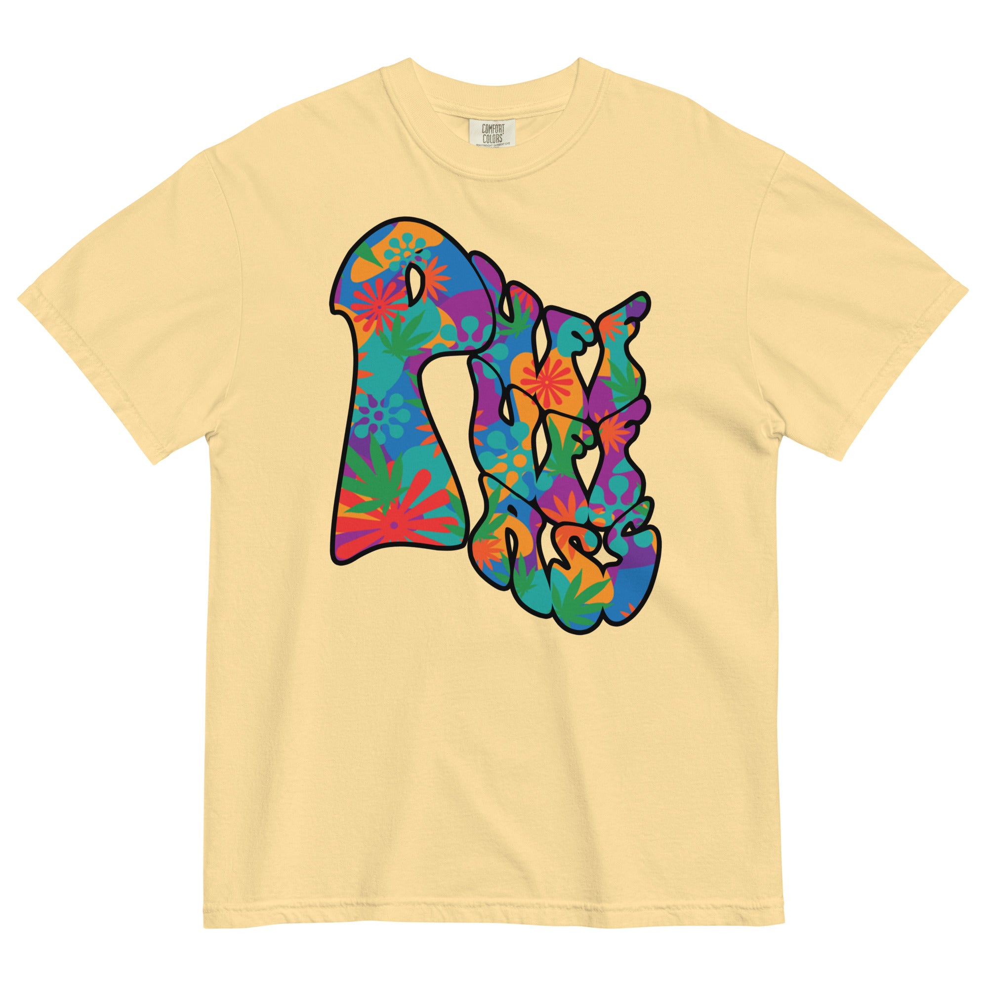 Groovy Puff Puff Pass Weed T-Shirt – Hippy Style Pop Art Design | Magic Leaf Tees