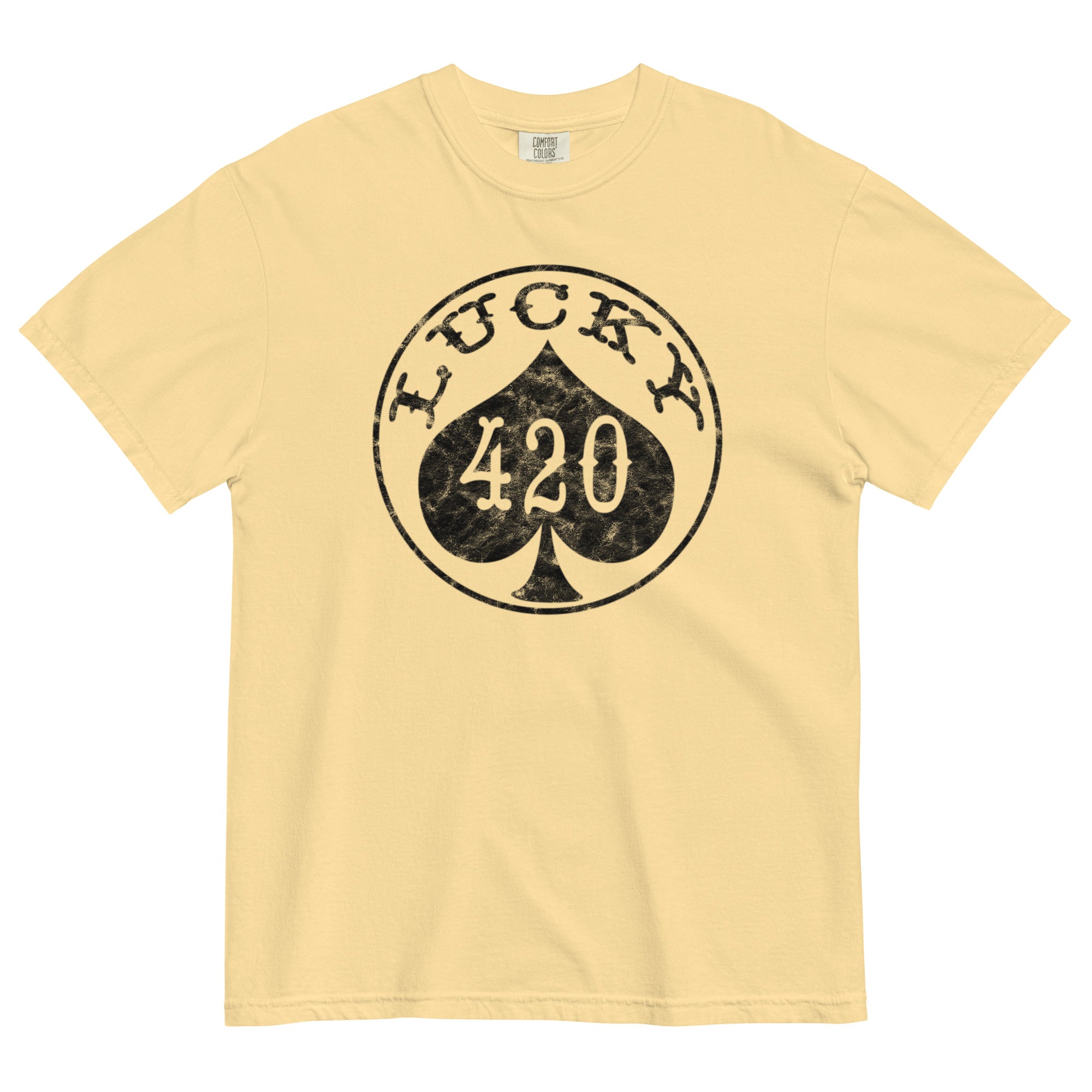 Lucky 420 T-Shirt – Weed-Themed Casino Poker Chip Design | Magic Leaf Tees