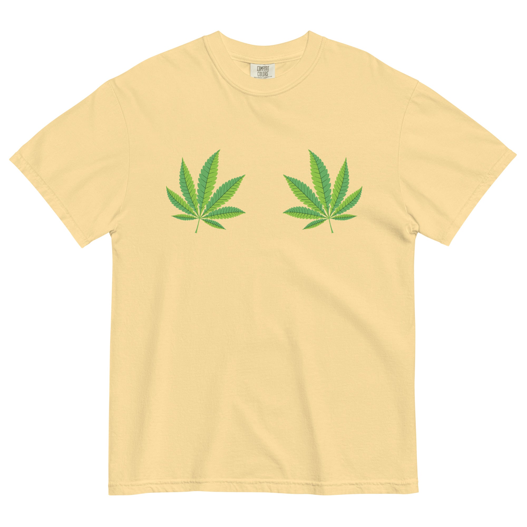 Peek-a-Leaf Boob Weed T-Shirt - Funny Weed Shirt for Cannabis Lovers | Magic Leaf Tees