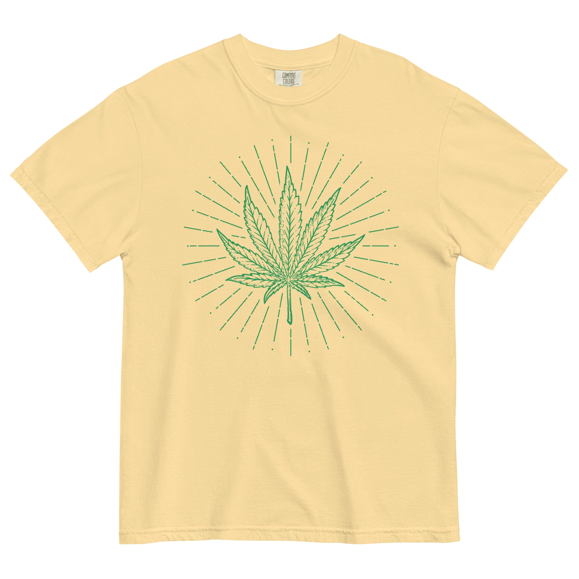 "Woodcut Style Marijuana Leaf" Trendy Cannabis T-Shirt – Magic Leaf Tees