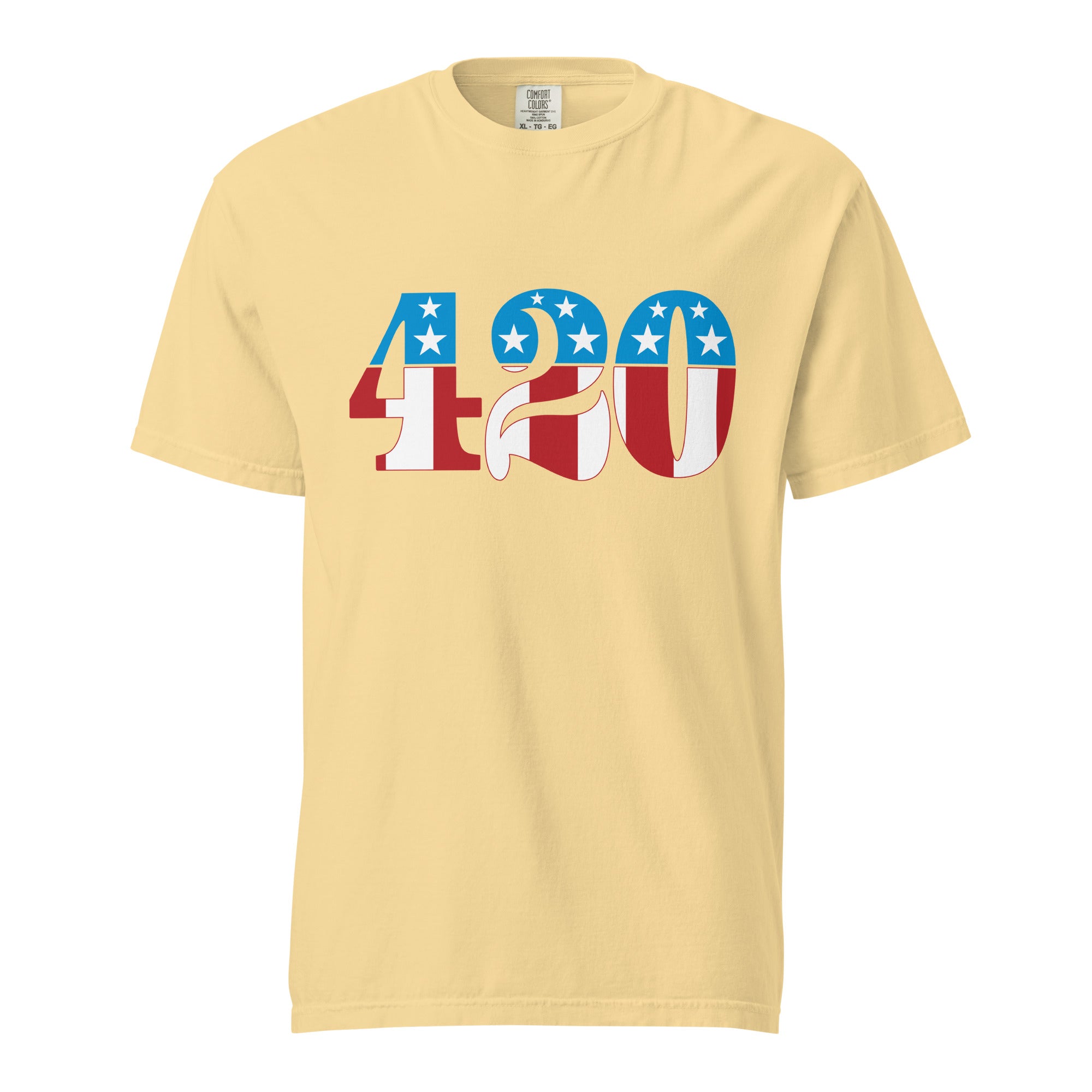 Patriotic 420 T-Shirt – Red, White & Blue Weed Apparel | Magic Leaf Tees