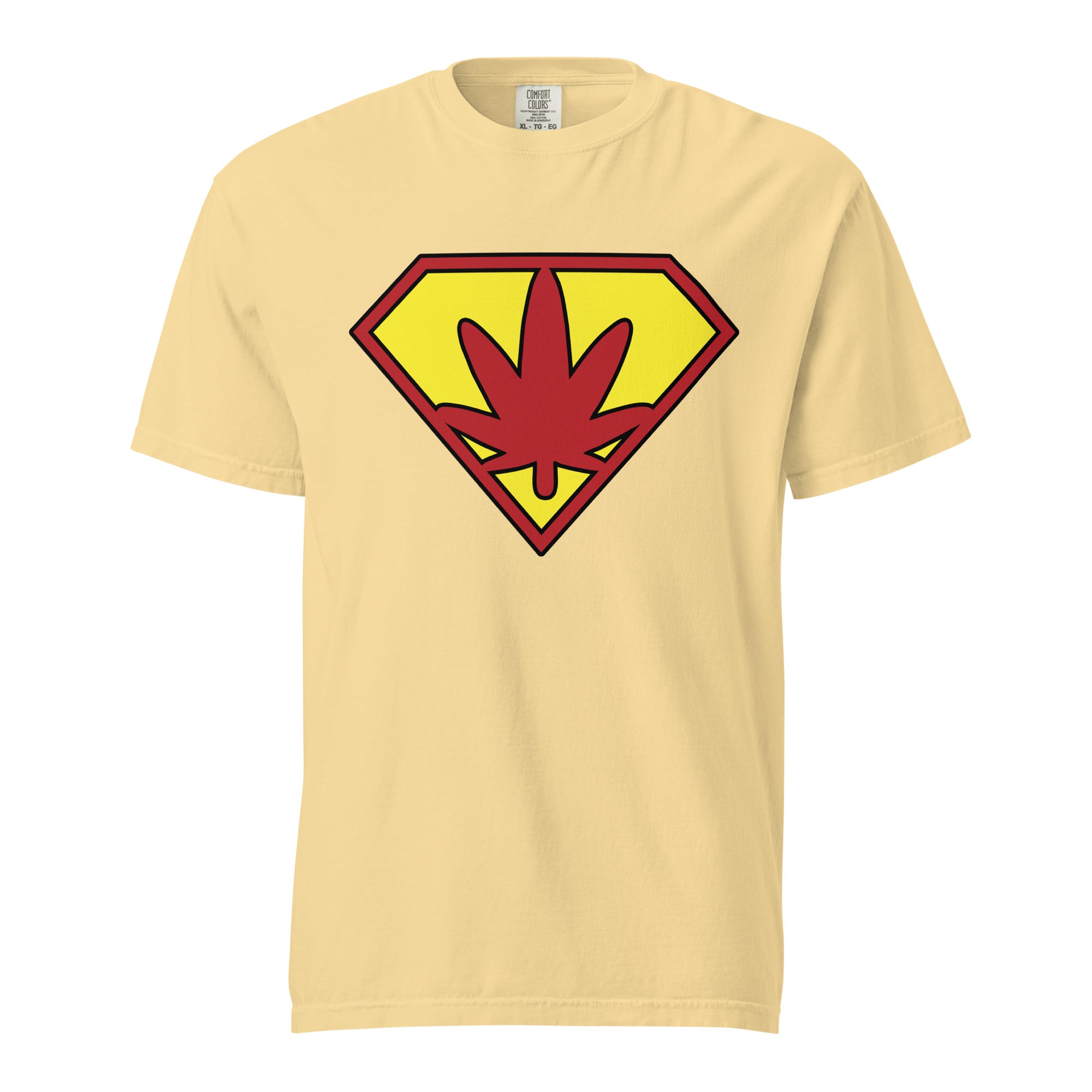 Super Weed Man Cannabis T-Shirt – Bold Marijuana Logo Design | Magic Leaf Tees