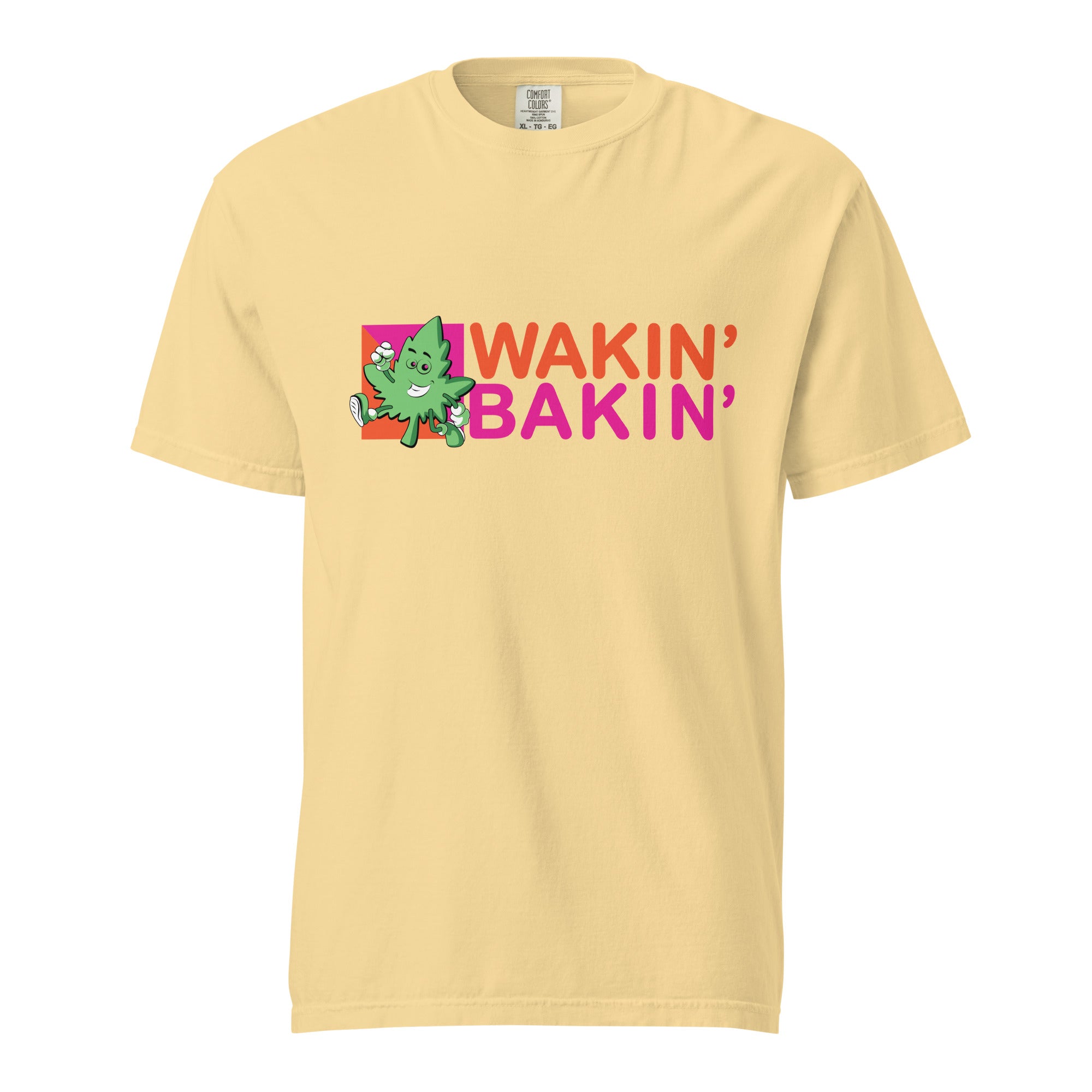 Wakin' Bakin' T-Shirt – Funny Weed Apparel Donut Shop Logo | Magic Leaf Tees