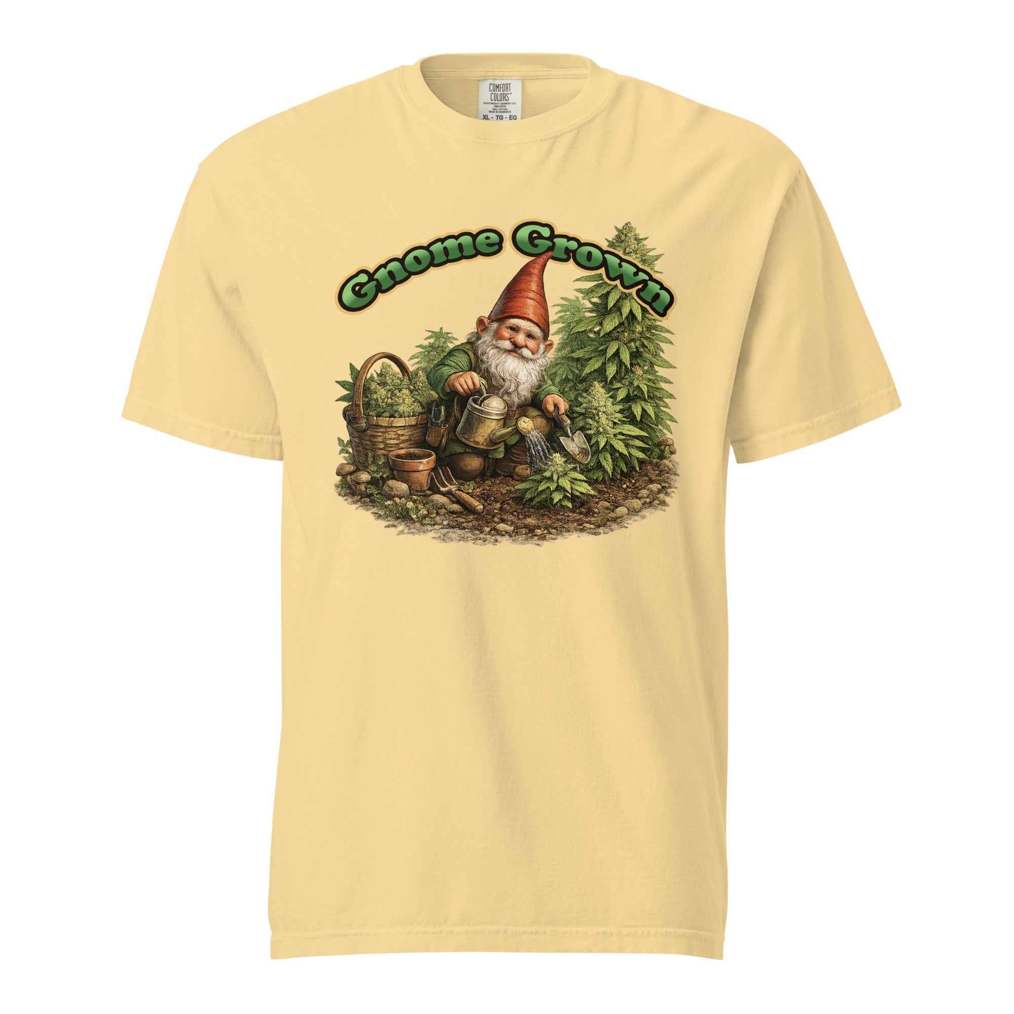 Gnome Grown Weed T-Shirt – Funny Cannabis Garden Gnome Shirt | Magic Leaf Tees