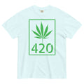 Stencil Style Pot Leaf 420 Tee | Urban Cannabis Shirt | Street Art Weed Fashion | Magic Leaf Tees