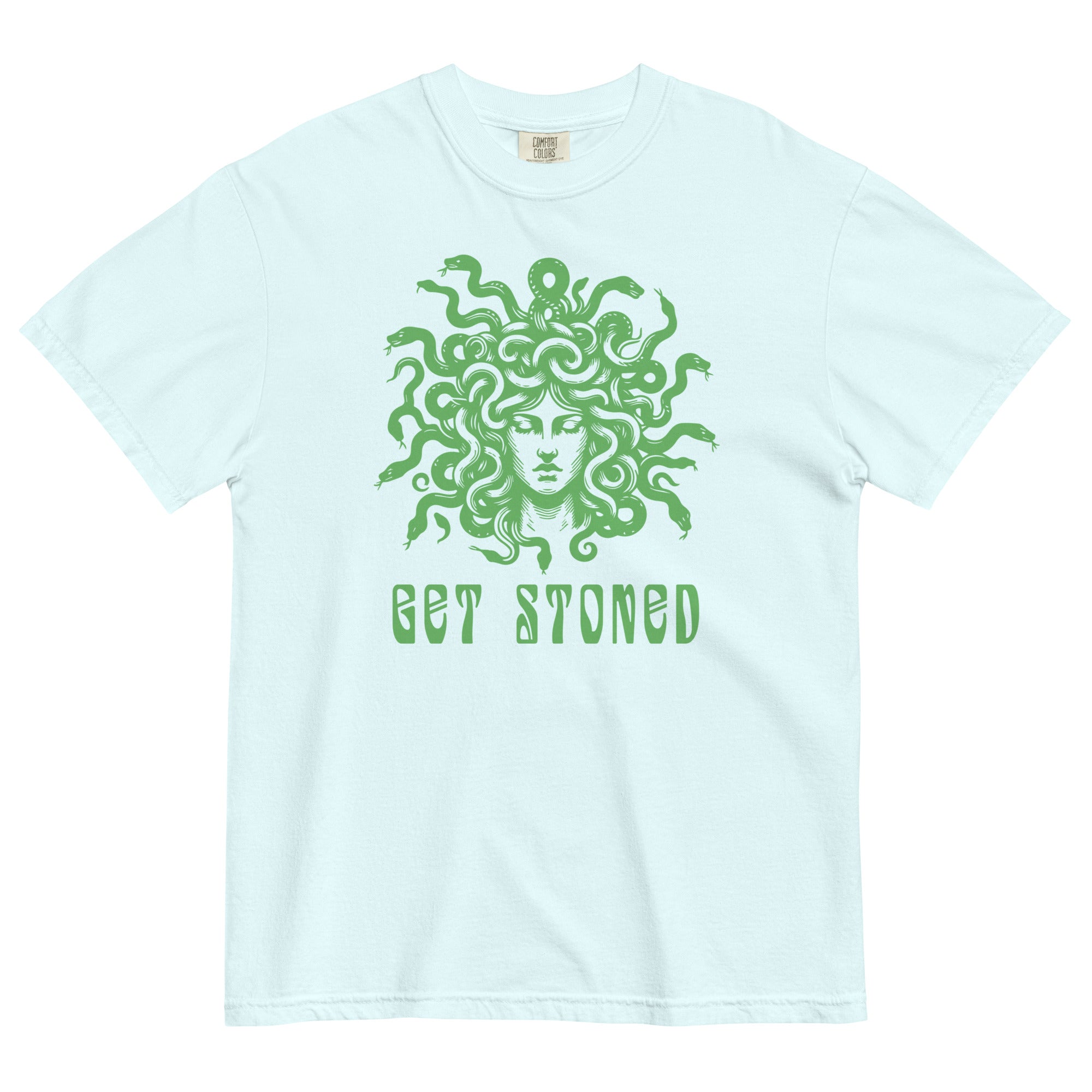 Get Stoned Medusa T-Shirt - Exclusive Halloween Weed Apparel | Magic Leaf Tees