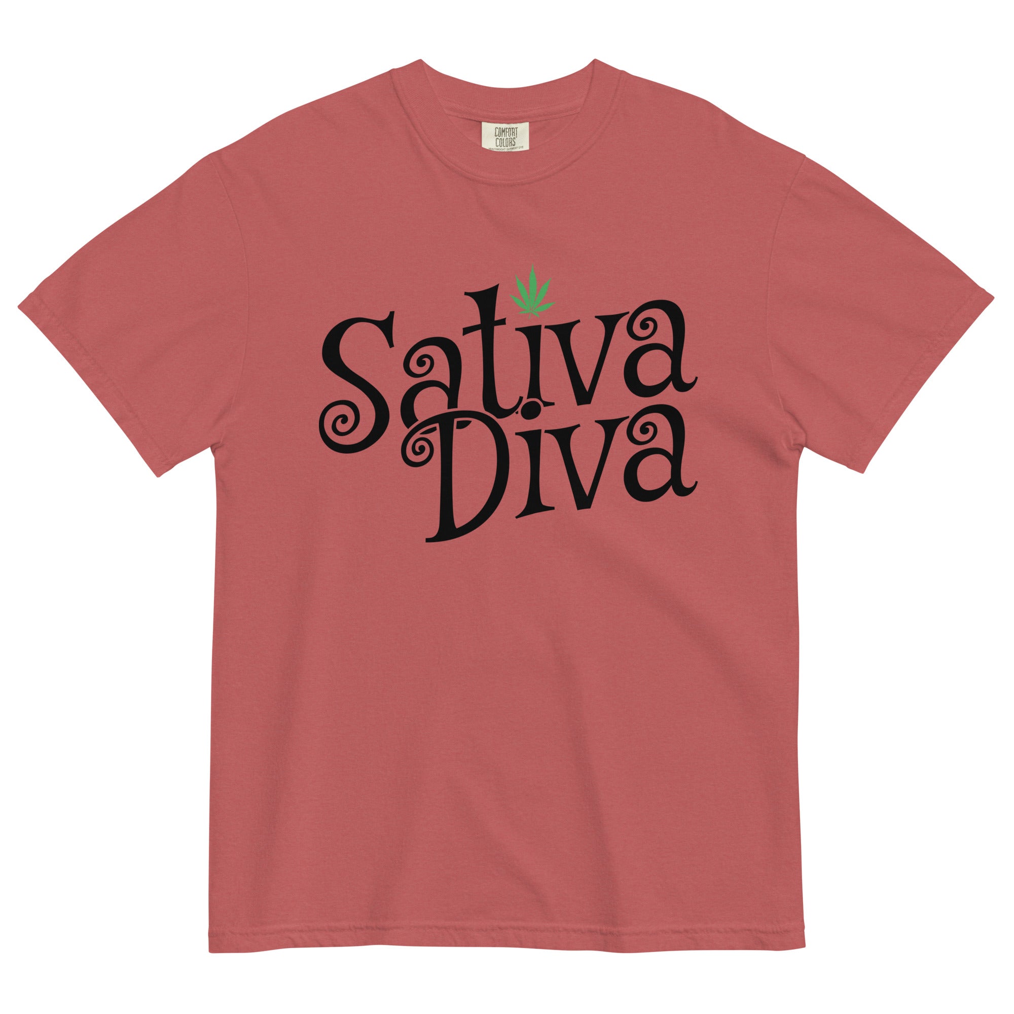 Sativa Diva Weed T-Shirt: Standout Wear for Cannabis Lovers! | Magic Leaf Tees