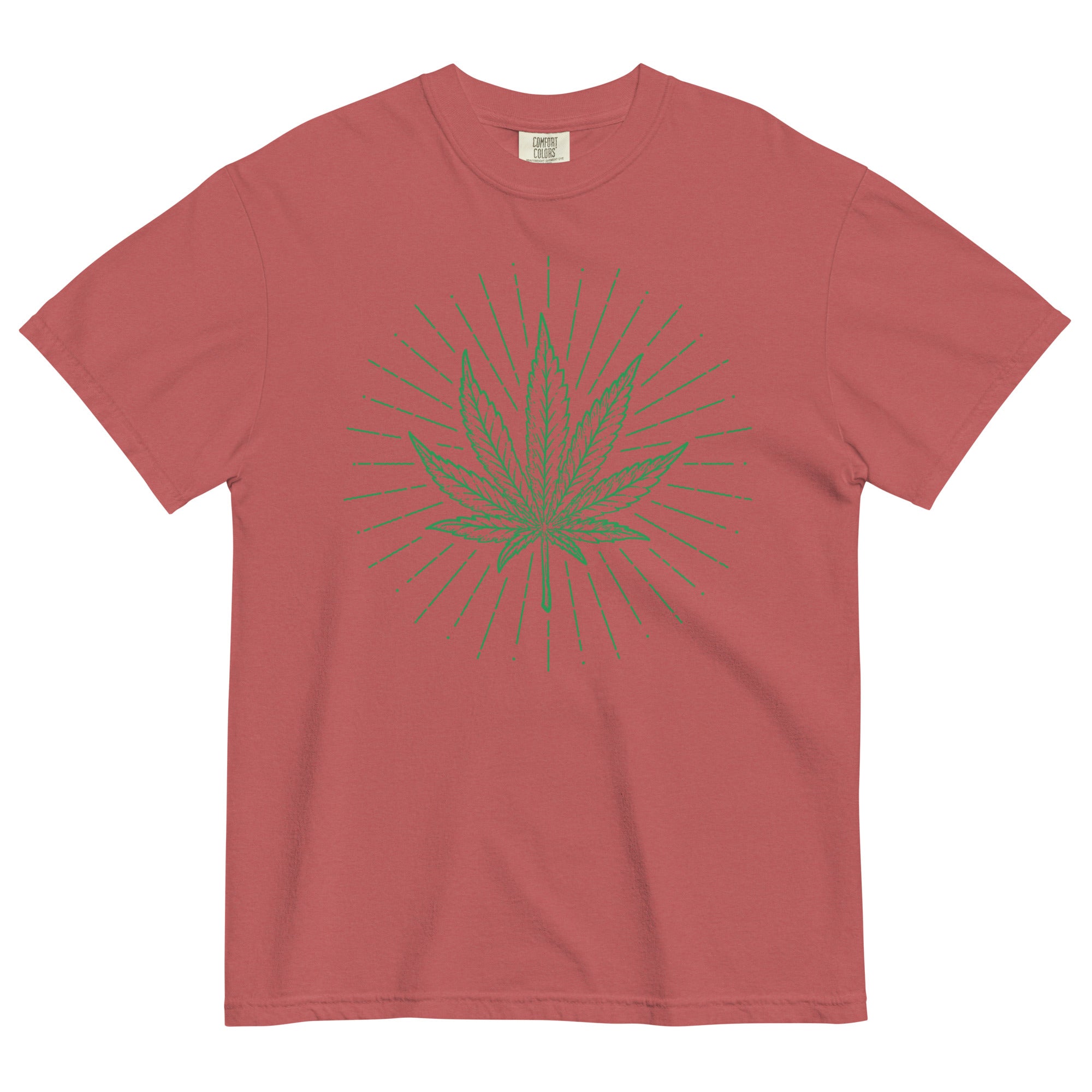 "Woodcut Style Marijuana Leaf" Trendy Cannabis T-Shirt – Magic Leaf Tees