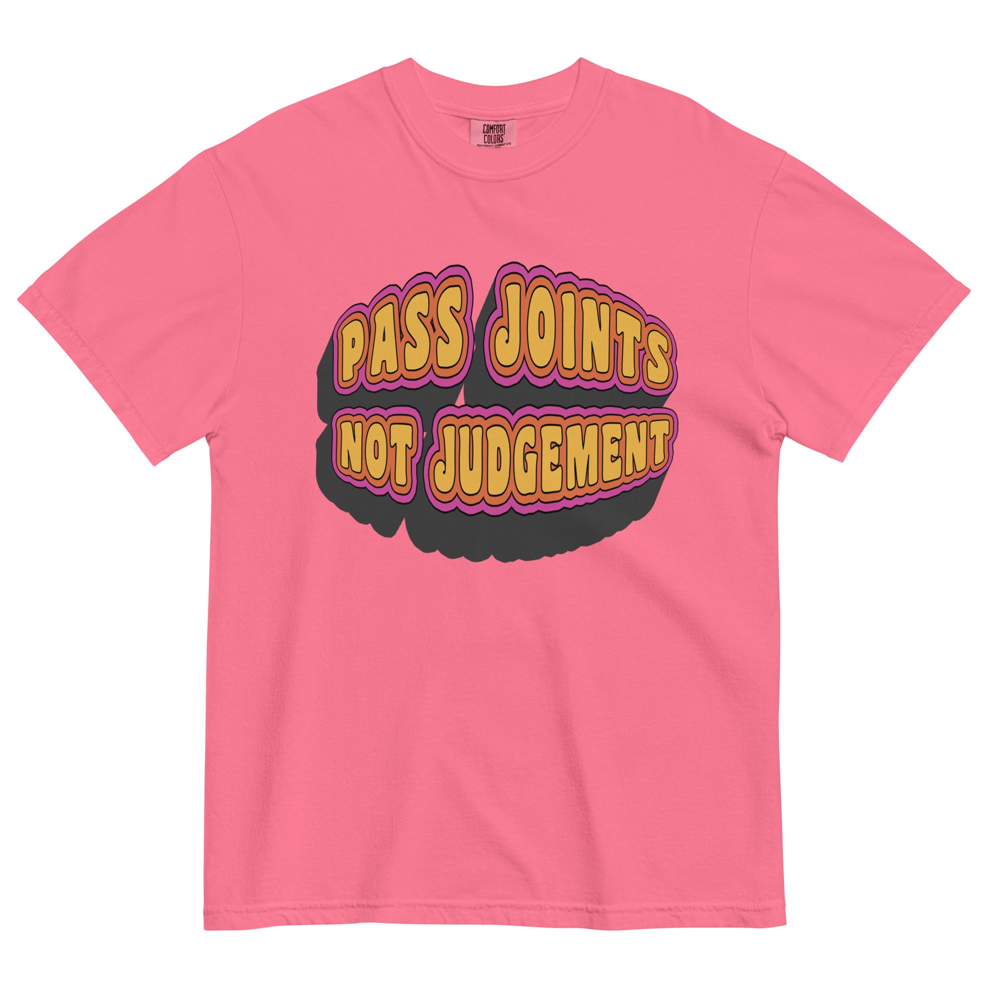 "Pass Joints Not Judgment" Retro 60's Style Weed T-Shirt – Magic Leaf Tees