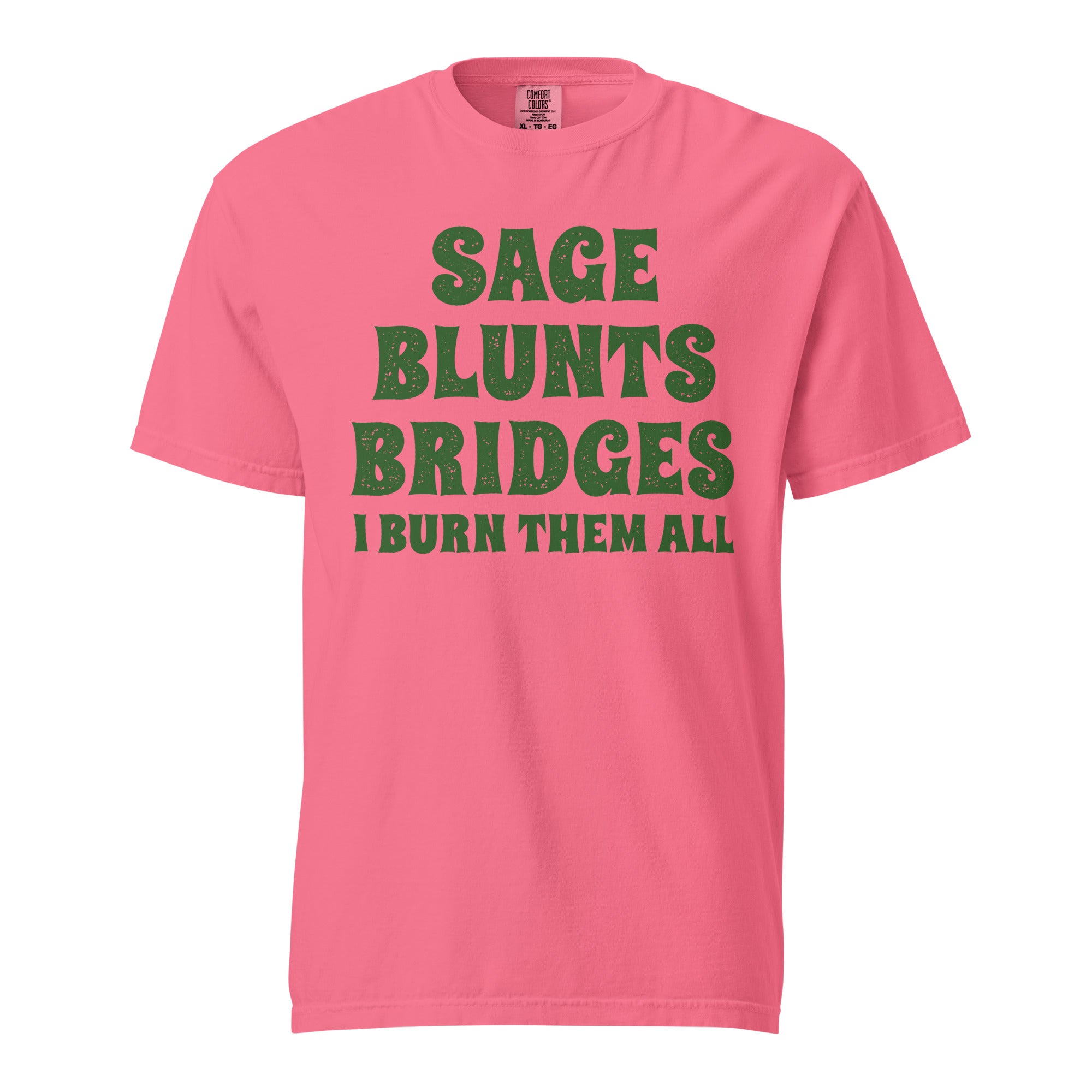 Sage Blunts Bridges T-Shirt – Funny Weed Apparel for Witches | Magic Leaf Tees