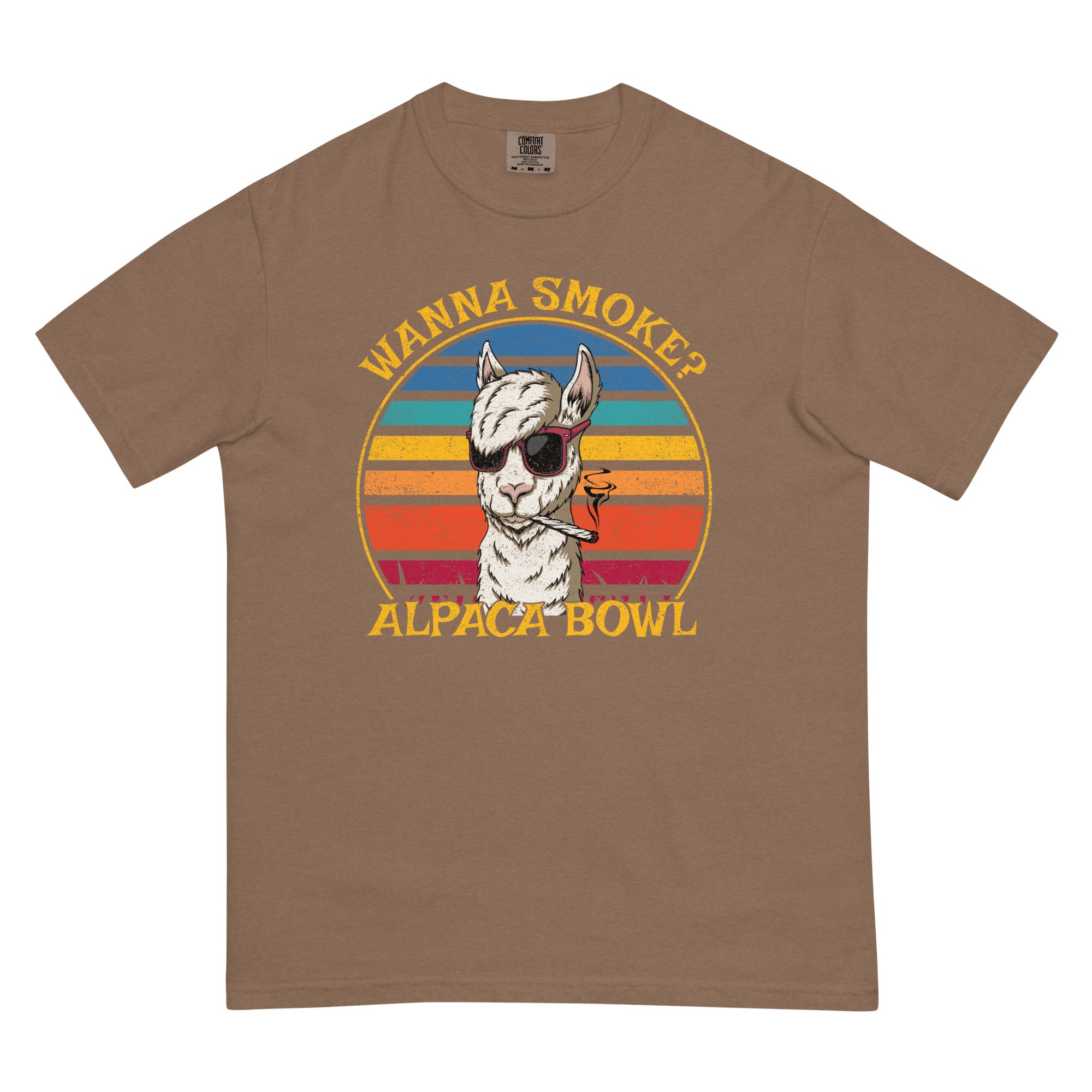 Wanna Smoke Alpaca Bowl T-Shirt Wanna Smoke Alpaca Bowl T-Shirt