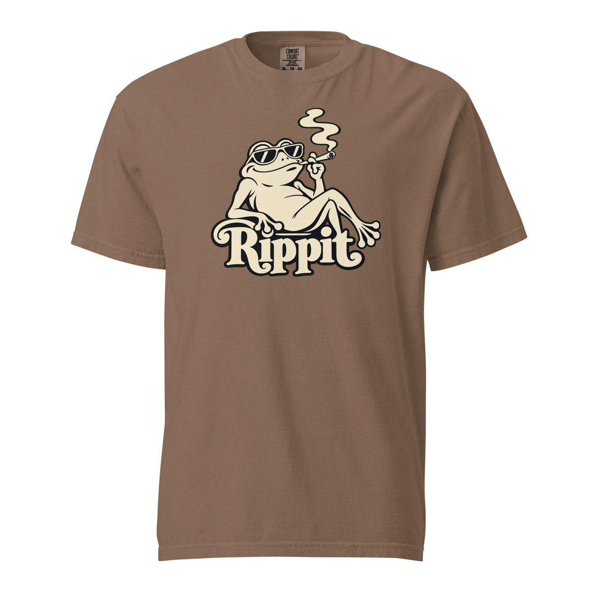 Rippit Frog T-Shirt, Funny Stoner Frog Tee, Retro Cannabis Mascot 420 Graphic Shirt