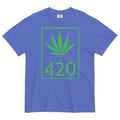 Stencil Style Pot Leaf 420 Tee | Urban Cannabis Shirt | Street Art Weed Fashion | Magic Leaf Tees
