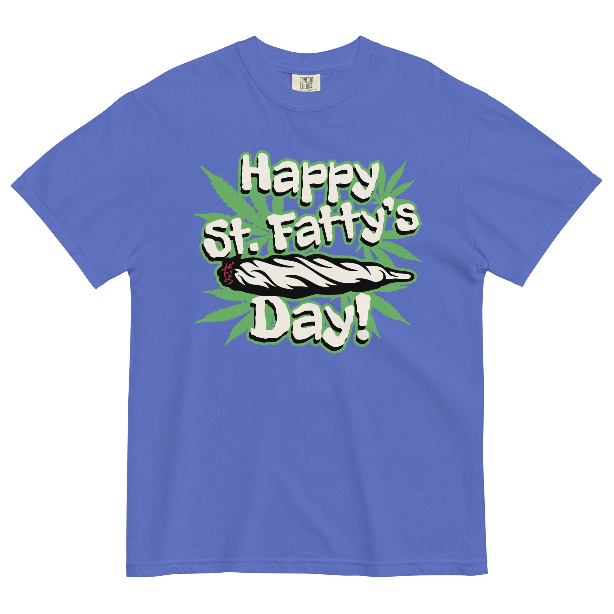 Happy St. Fatty's Day Tee | St. Patrick's Day Weed Shirt | Marijuana Humor Celebration | Magic Leaf Tees