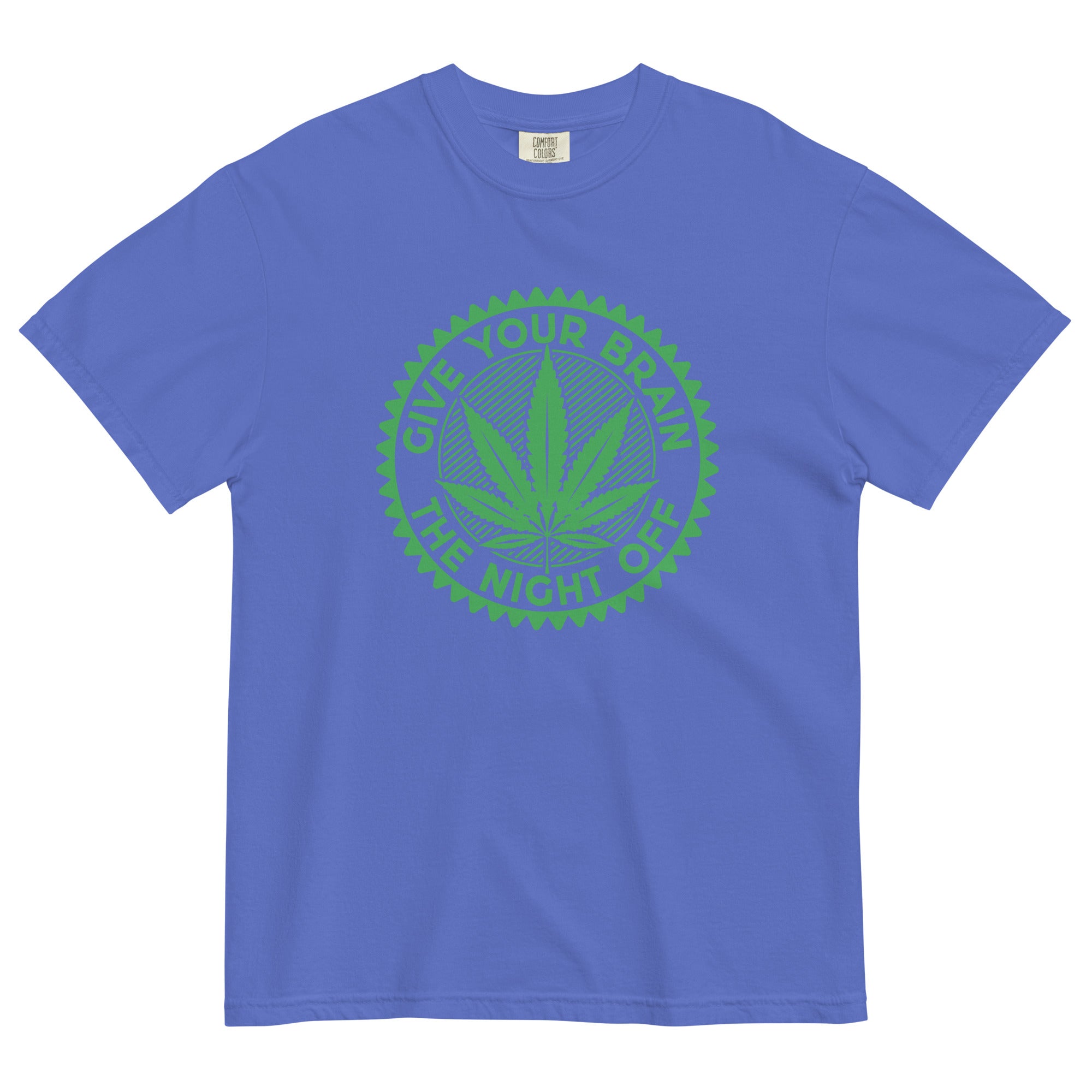 Give Your Brain The Night Off: Playful Weed-Inspired Tee for Relaxation and Chill Vibes! - Magic Leaf Tees 