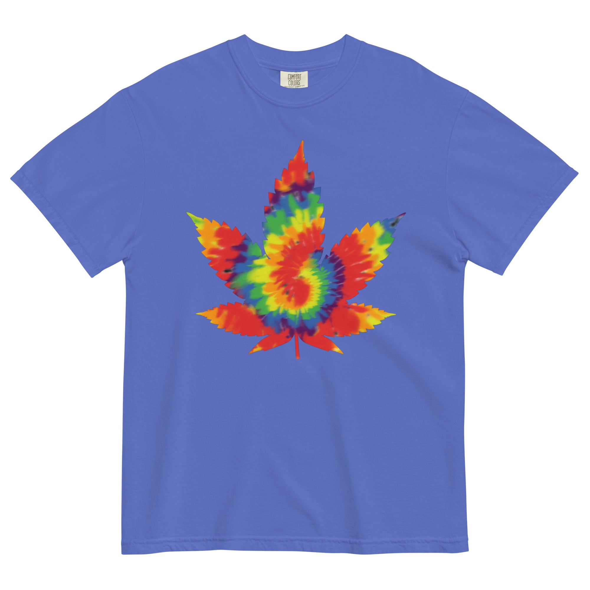 Tie-Dye Bliss: Pot Leaf Paradise Tee for Vibrant Cannabis Style! - Magic Leaf Tees