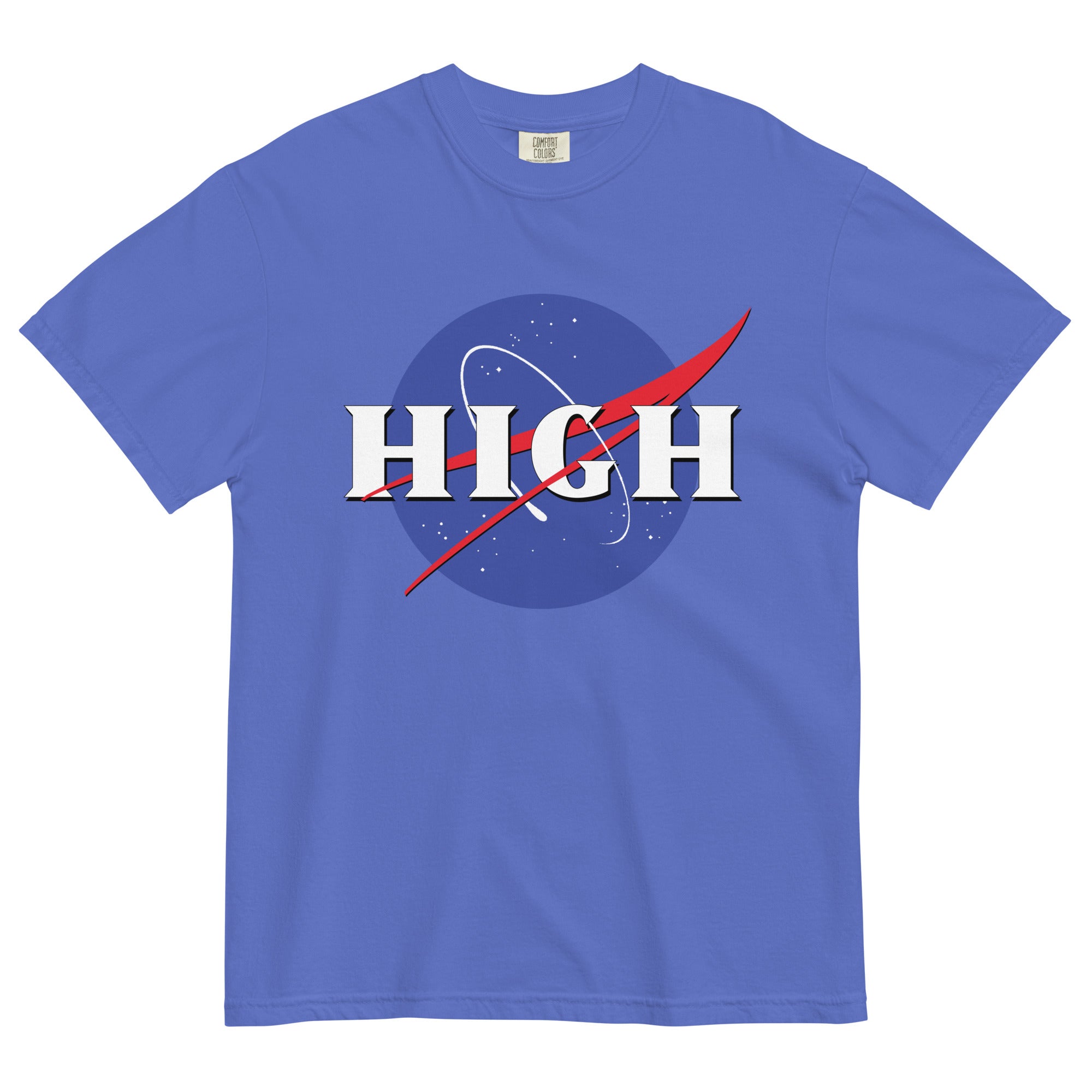 High: Cannabis Tee for Elevated Space Exploration! - Magic Leaf Tees