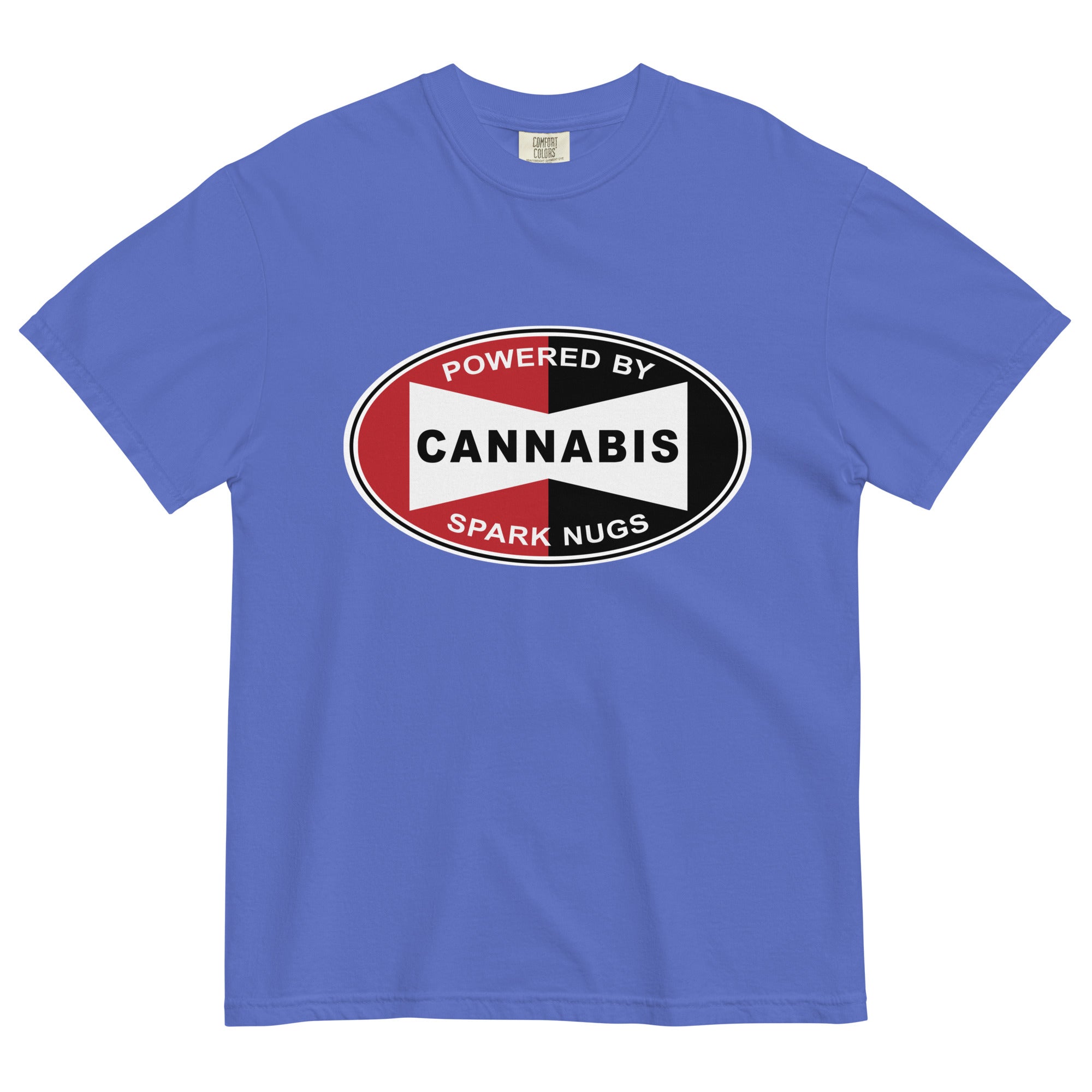 Stoner Mechanics Spark Plug Logo Cannabis T-Shirt | Unique Weed Apparel | Magic Leaf Tees