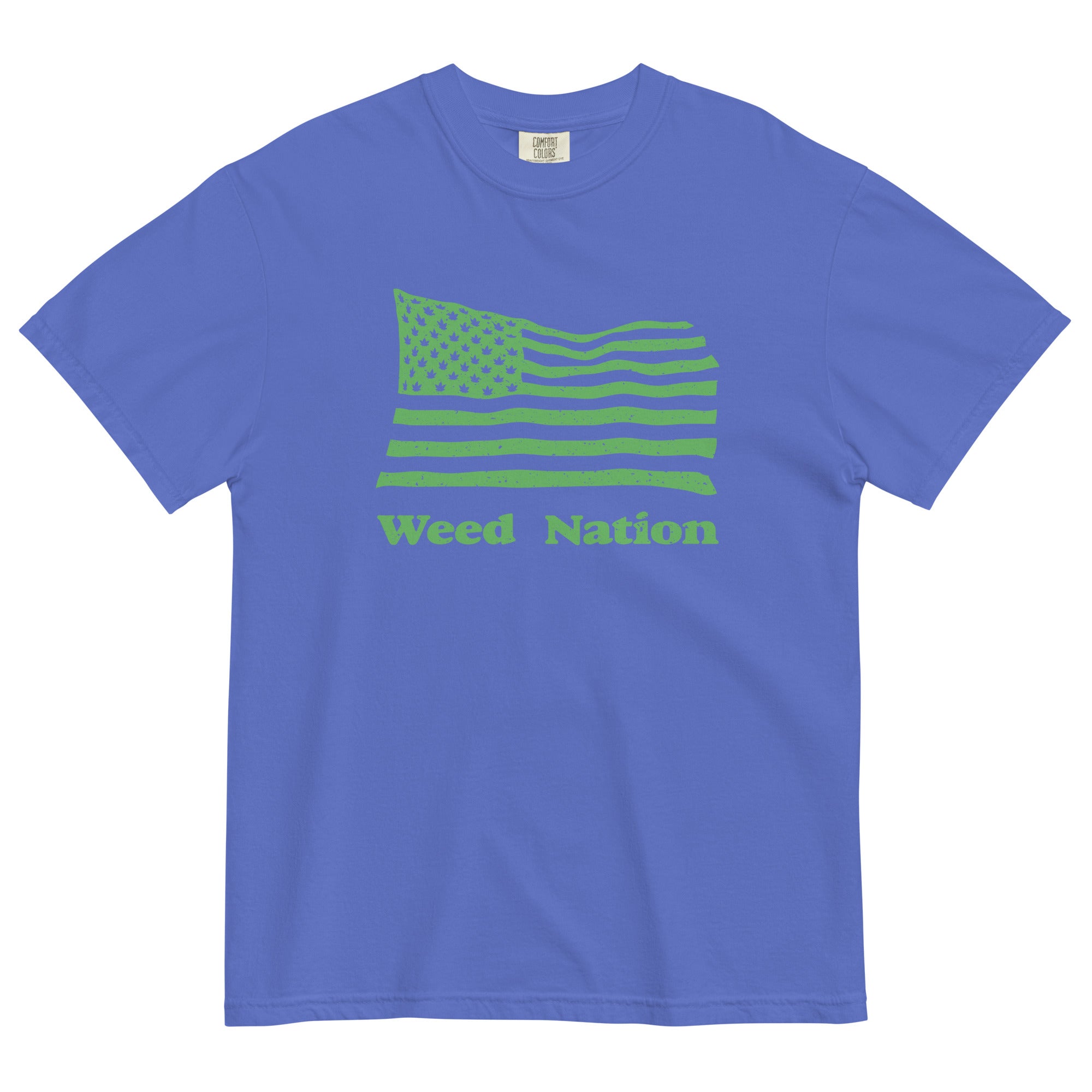 Weed Nation American Flag T-Shirt | Patriotic Cannabis Apparel | Magic Leaf Tees