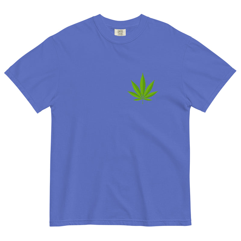 Two-Tone Pot Leaf T-Shirt: Stylish Cannabis Apparel | Magic Leaf Tees