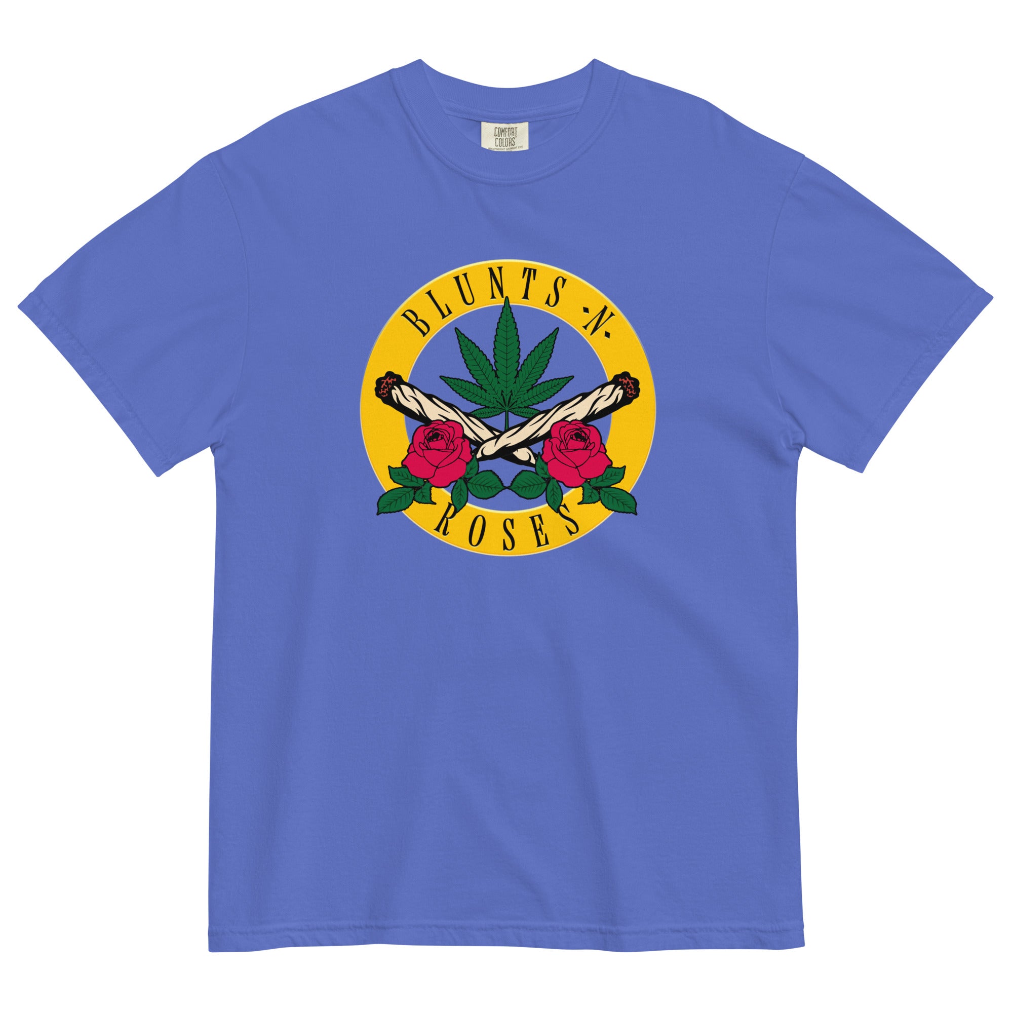 Blunts 'N Roses T-Shirt: Rock 'n Roll Weed Shirt | Magic Leaf Tees