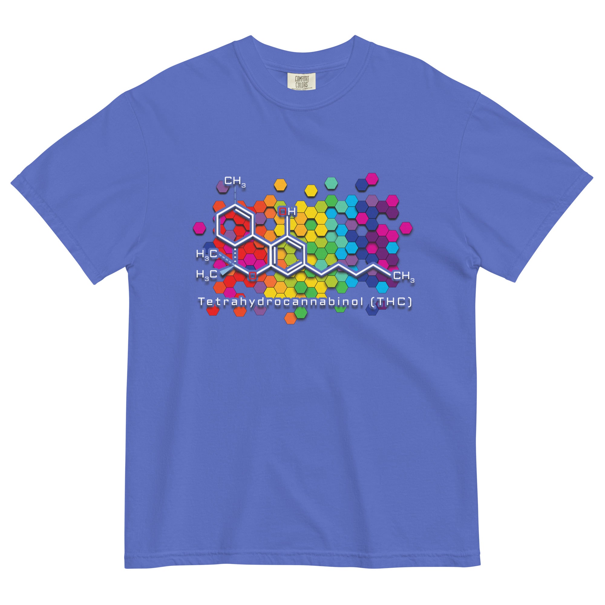 Vibrant THC Molecule: Cannabis-Inspired Tee for Science and Medical Marijuana Enthusiasts! | Magic Leaf Tees