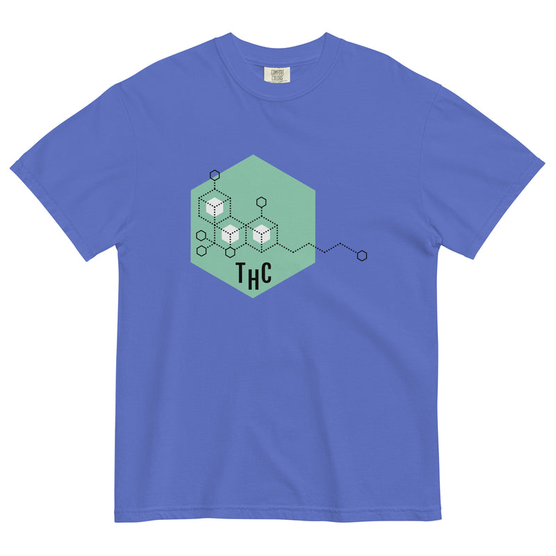 Mid Century Modern THC Molecule T-Shirt: Stylish Cannabis Tee for Chemistry Enthusiasts! | Magic Leaf Tees