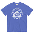 Lucky 420 T-Shirt – Weed-Themed Casino Poker Chip Design | Magic Leaf Tees