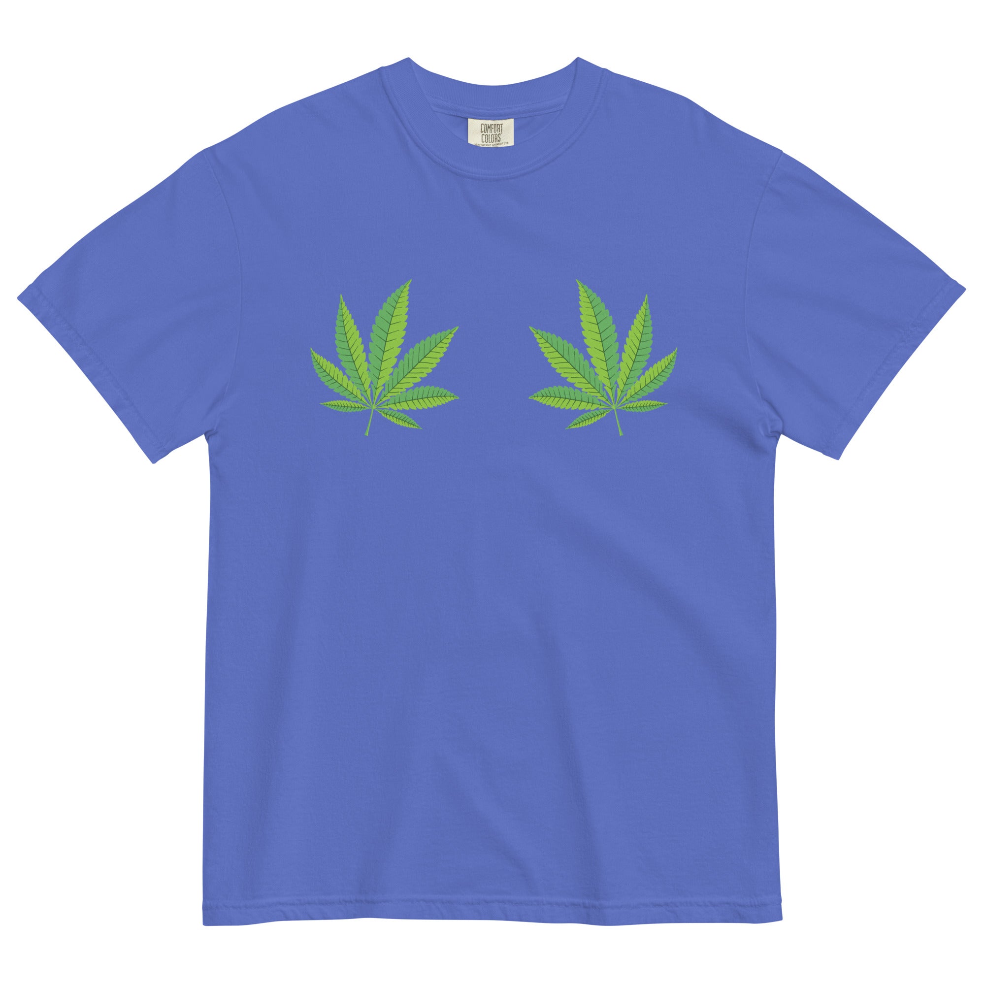 Peek-a-Leaf Boob Weed T-Shirt - Funny Weed Shirt for Cannabis Lovers | Magic Leaf Tees