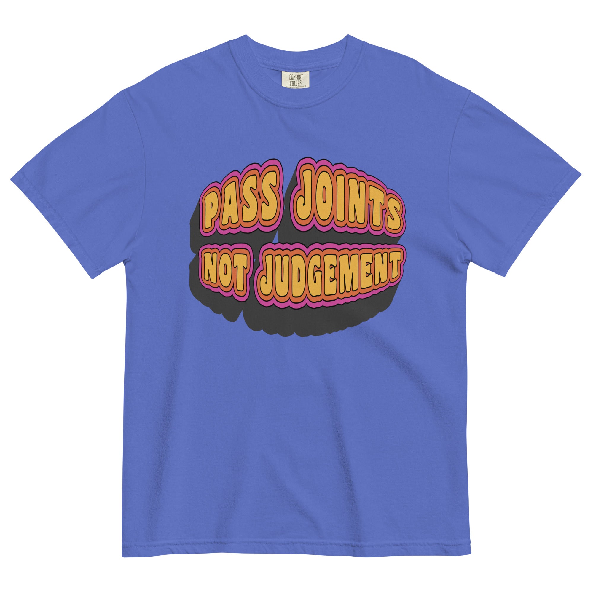 "Pass Joints Not Judgment" Retro 60's Style Weed T-Shirt – Magic Leaf Tees