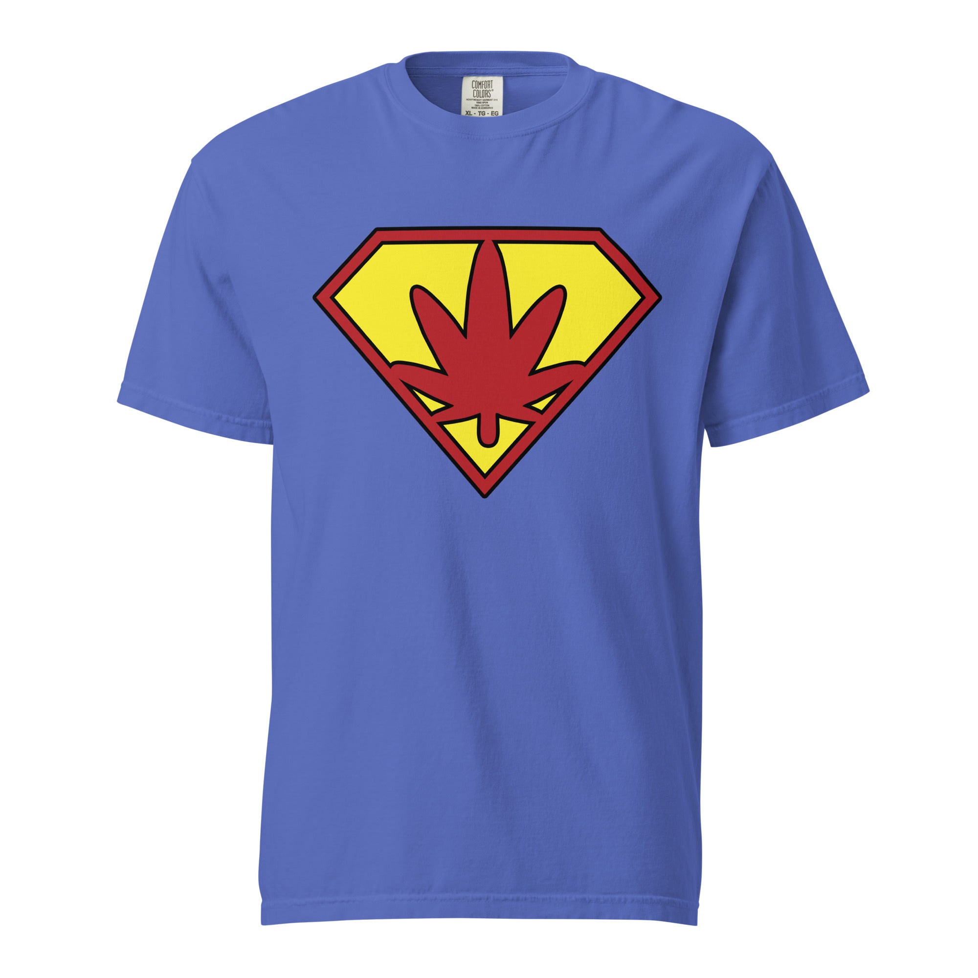 Super Weed Man Cannabis T-Shirt – Bold Marijuana Logo Design | Magic Leaf Tees